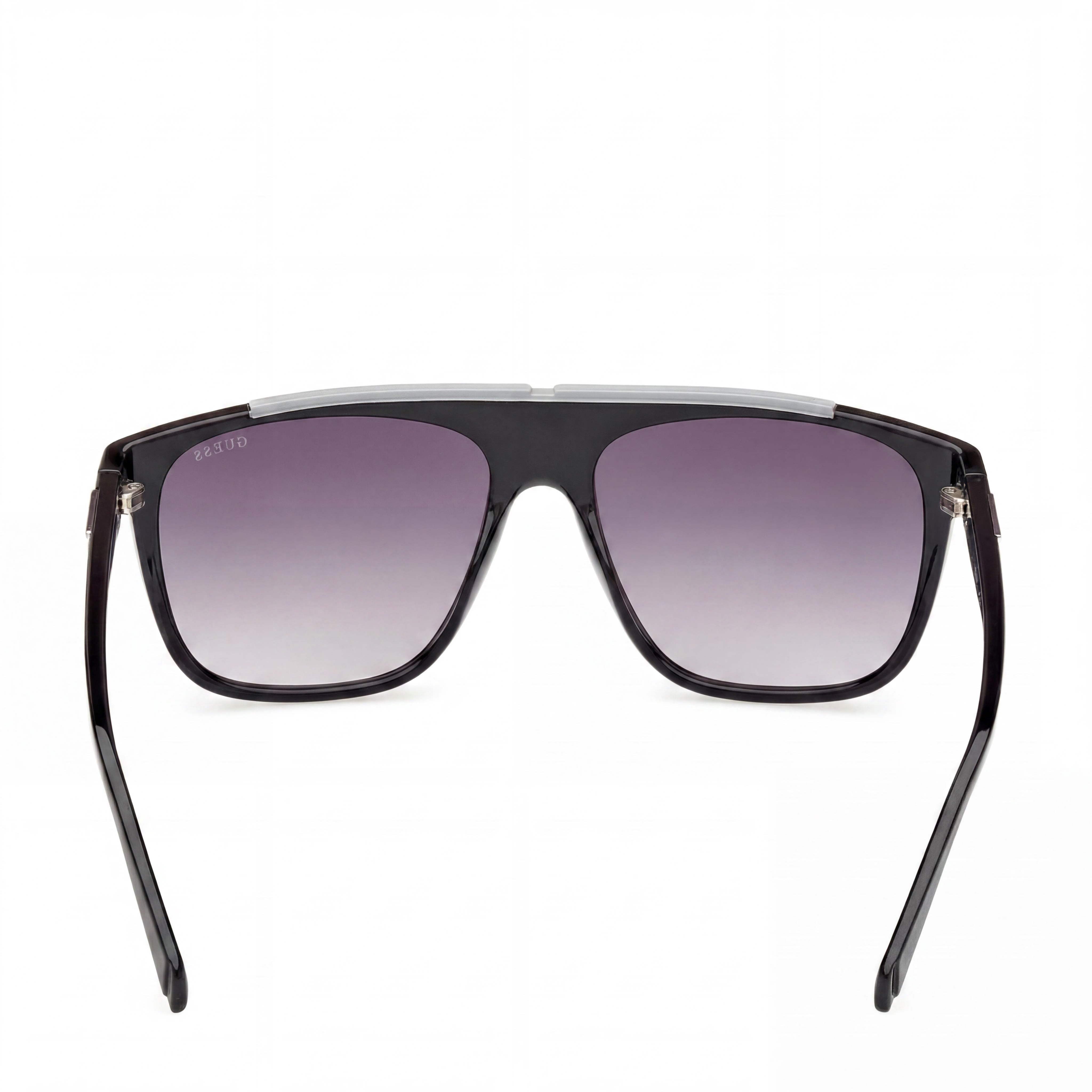GUESS Men's Aviator Sunglasses Crystal Frame Gradient Smoke Lenses UV Protection 58mm, Photo 4
