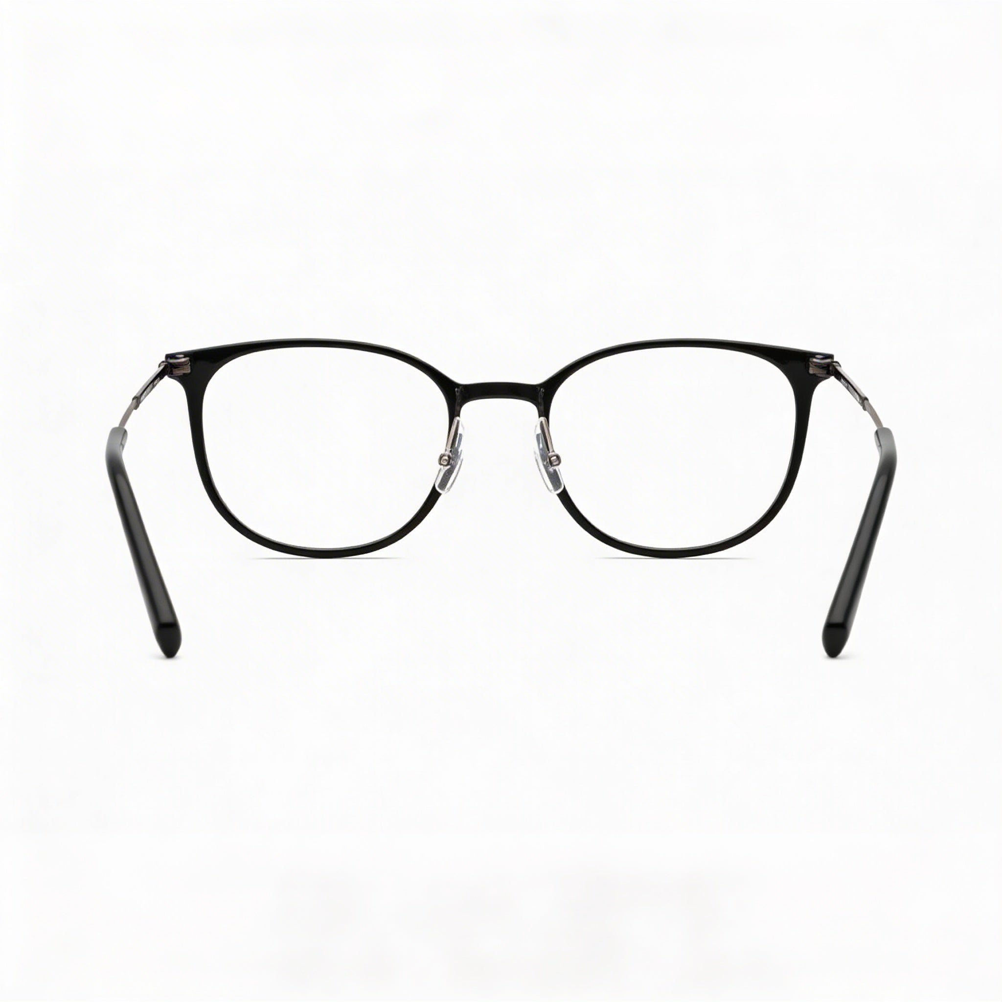 Flexon Ep8002 Unisex Acetate Optical Frames, Shiny Black, Prescription Ready with Clear Demo Lenses, 52mm, Photo 3