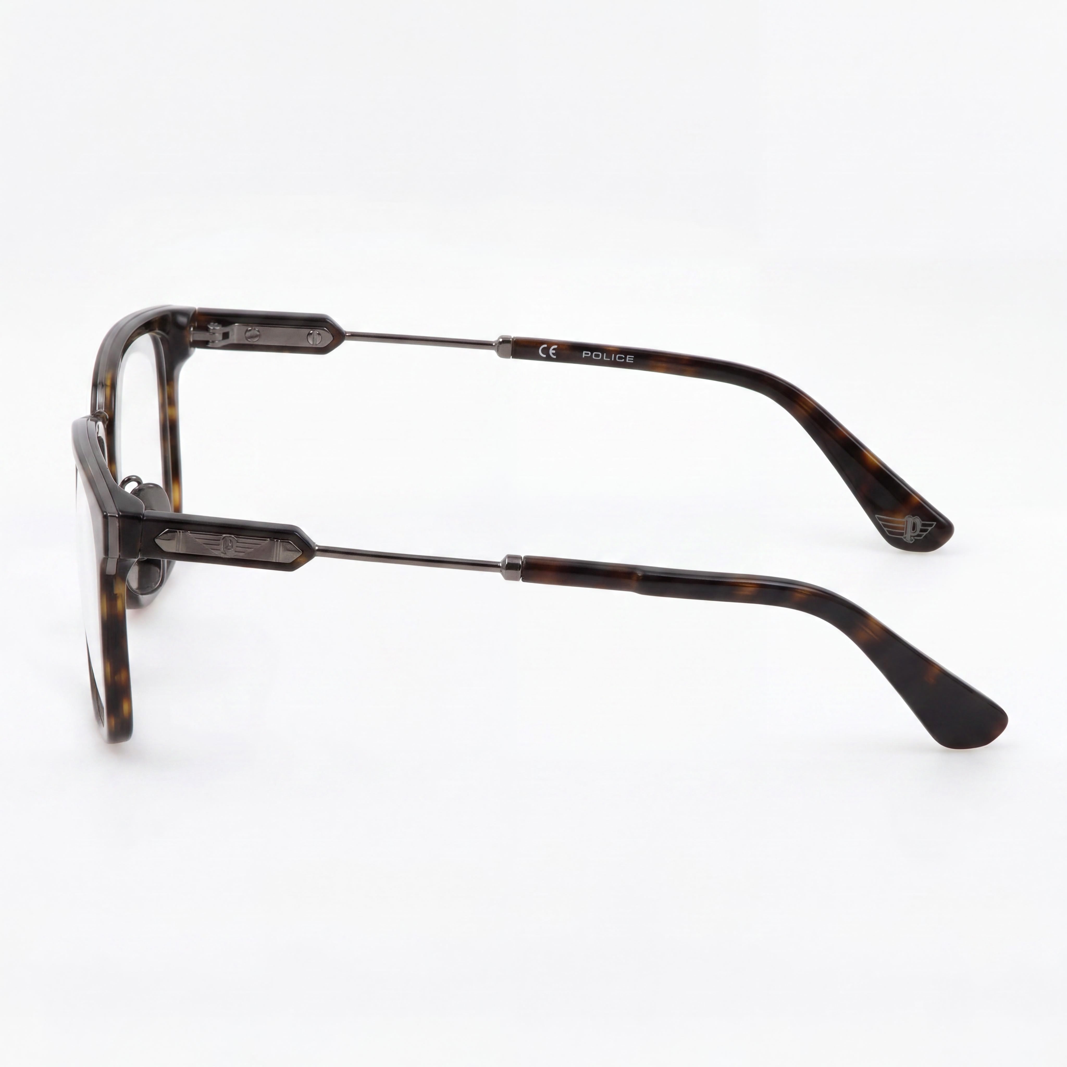Gafas Police Classic VPLF09 para hombre con montura de aro de acetato y metal rutenio brillante, 53-19-145, Photo 2