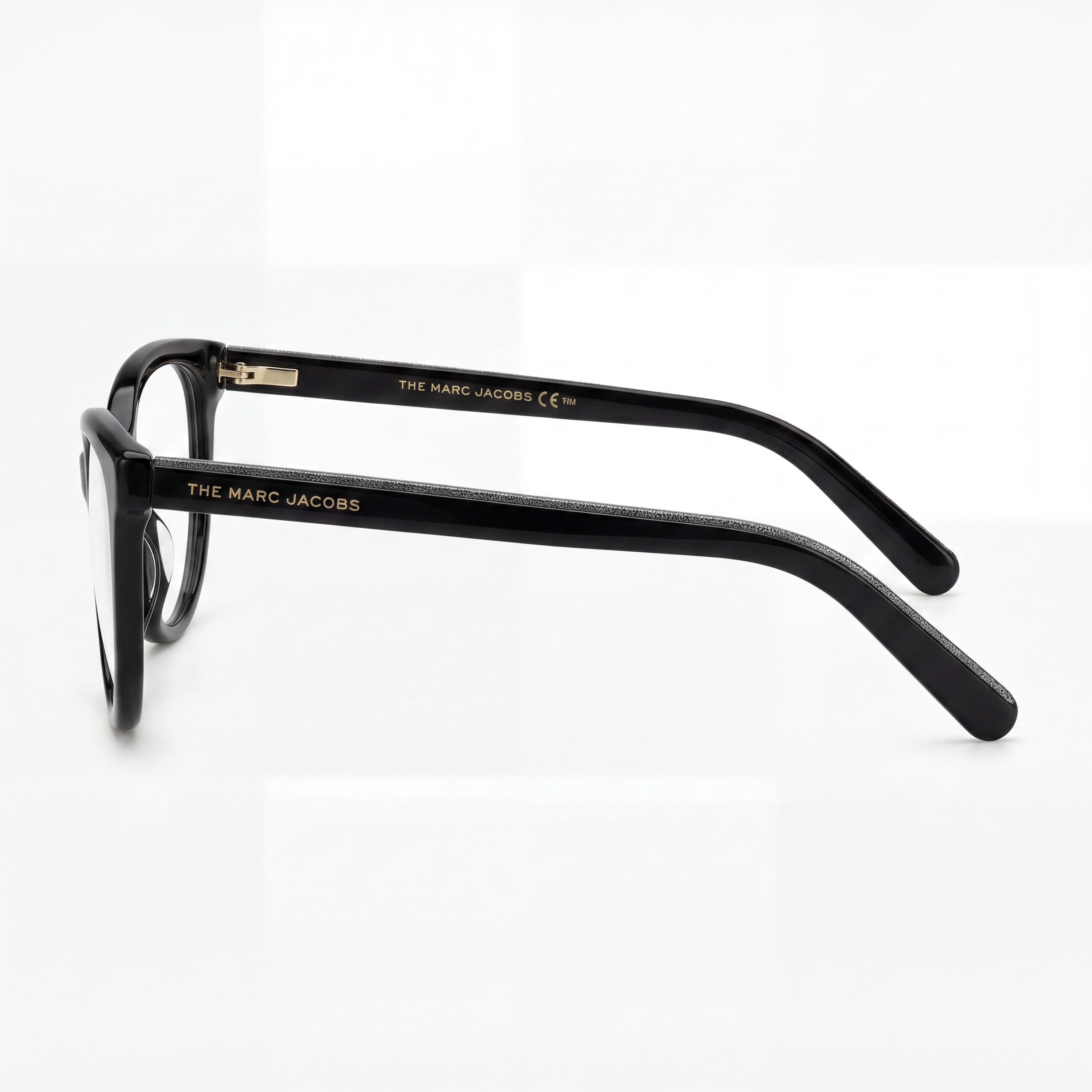 Marc Jacobs Marc 463 Women's Black Plastic Cat-Eye Frame Polycarbonate Clear Lens Eyeglasses 53mm, Photo 2