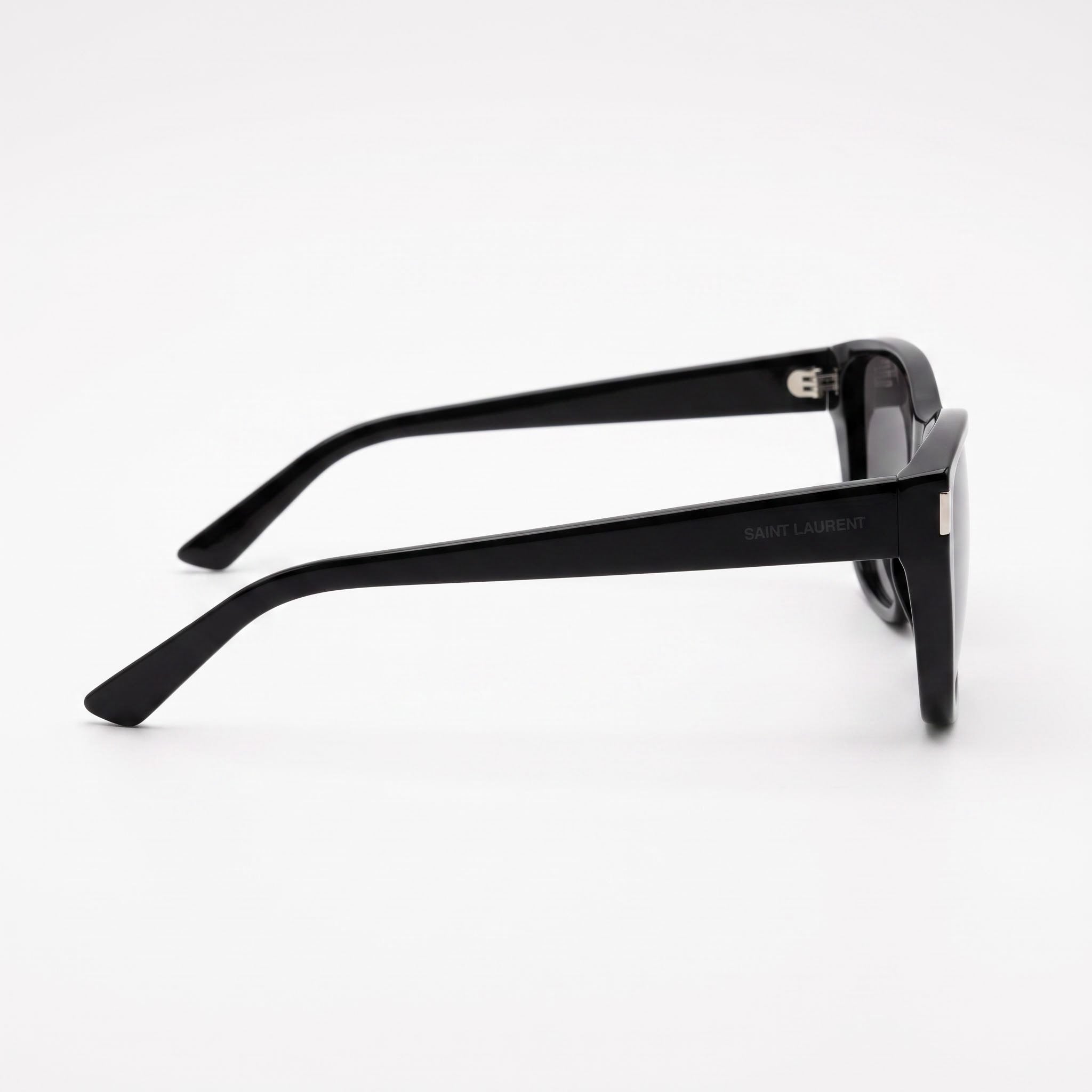 Saint Laurent Sl 758-001 Unisex Black Acetate Frame Non-Polarized Polycarbonate Lenses Eyewear 63mm Lens Width, Photo 3