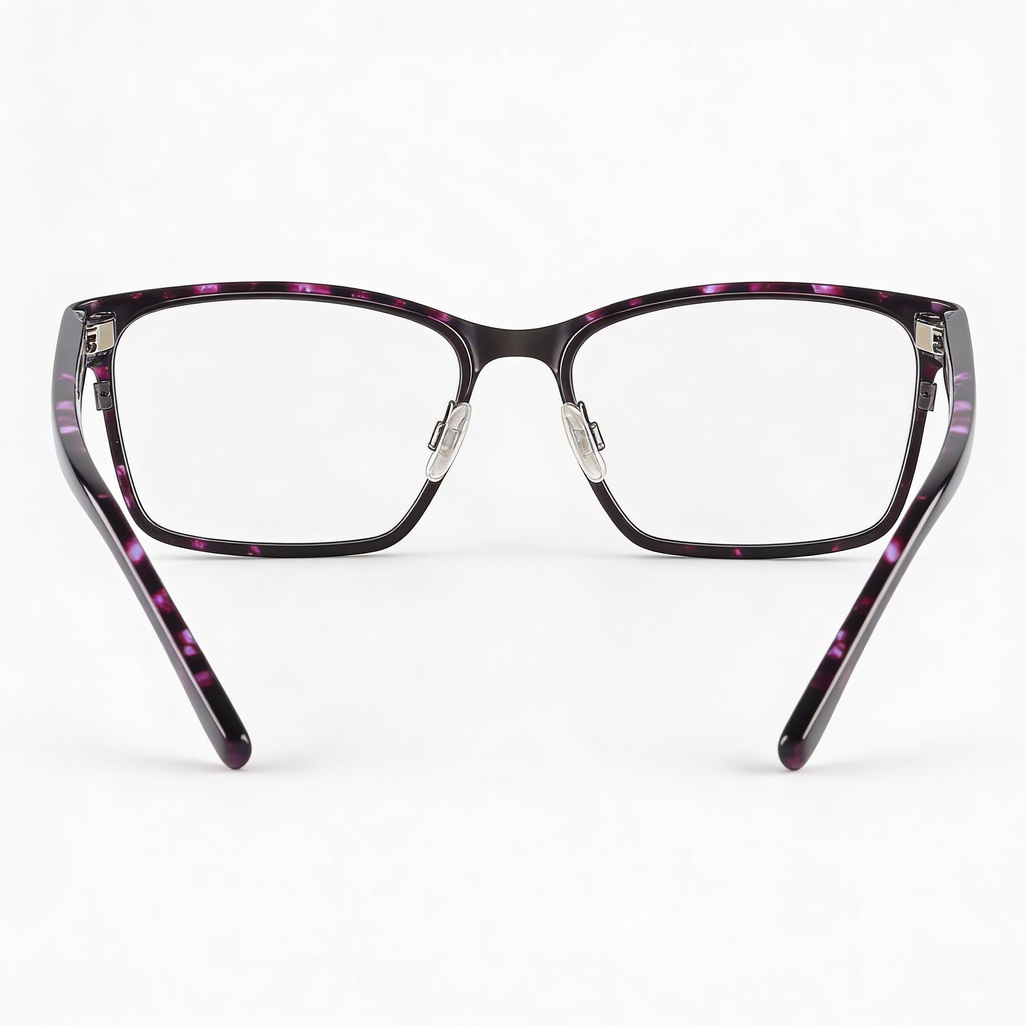 Gafas Spy Classic para mujer, listas para lentes de prescripción, montura de material compuesto, color gris plomo cepillado, camuflaje morado, con efecto carey, 52-16-141 mm, Photo 4