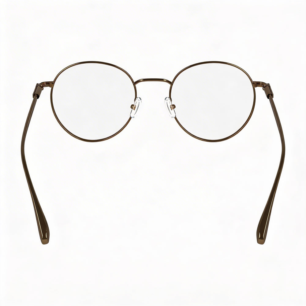 Ferragamo Sf2229 Men's Eyewear with Metal Frame, Amber Gold Finish, 50mm Lens Width