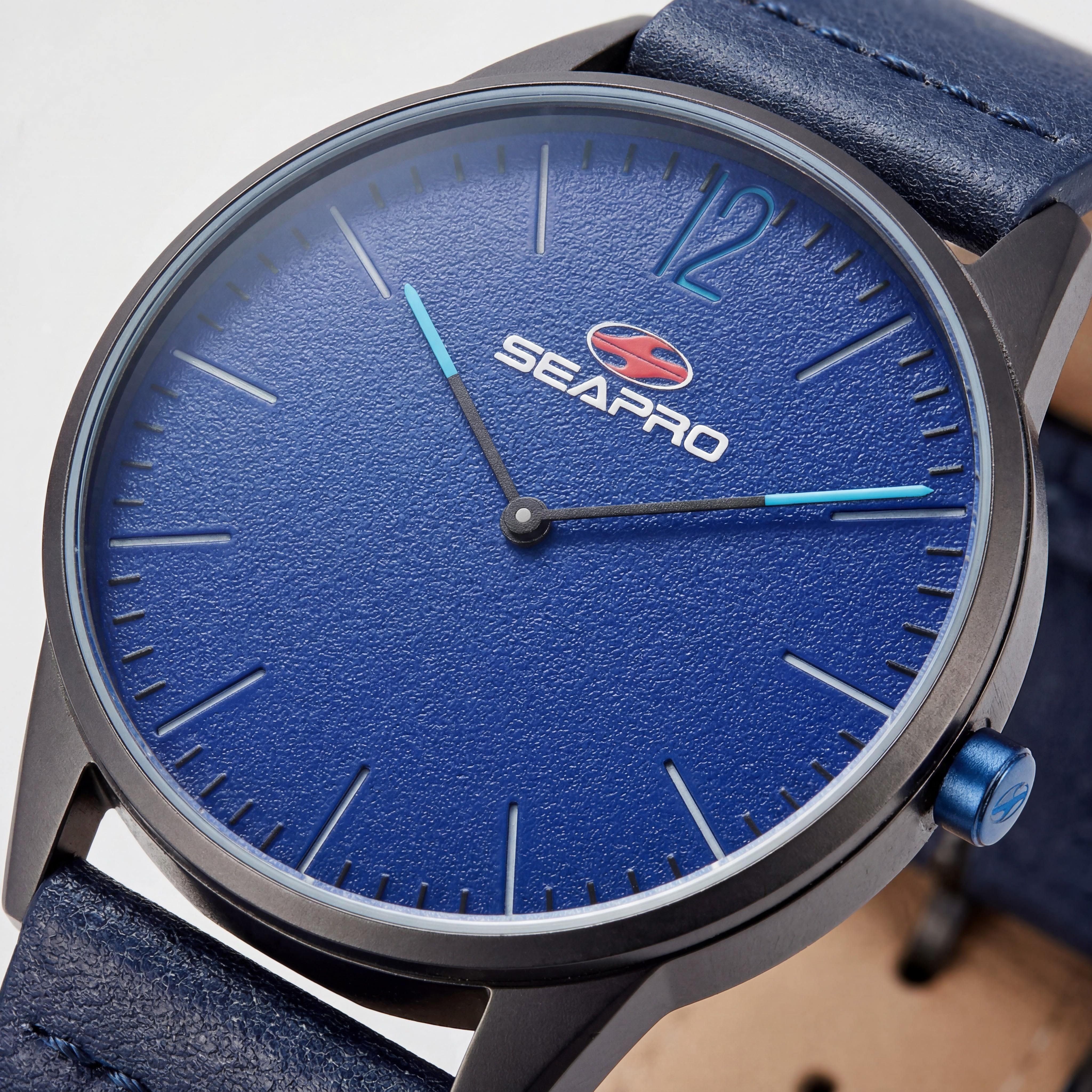 Seapro Men’s SP0105 Black hole Blue Scratch-Resistant Quartz 50m Water Resistant Watch 40mm, Photo 2