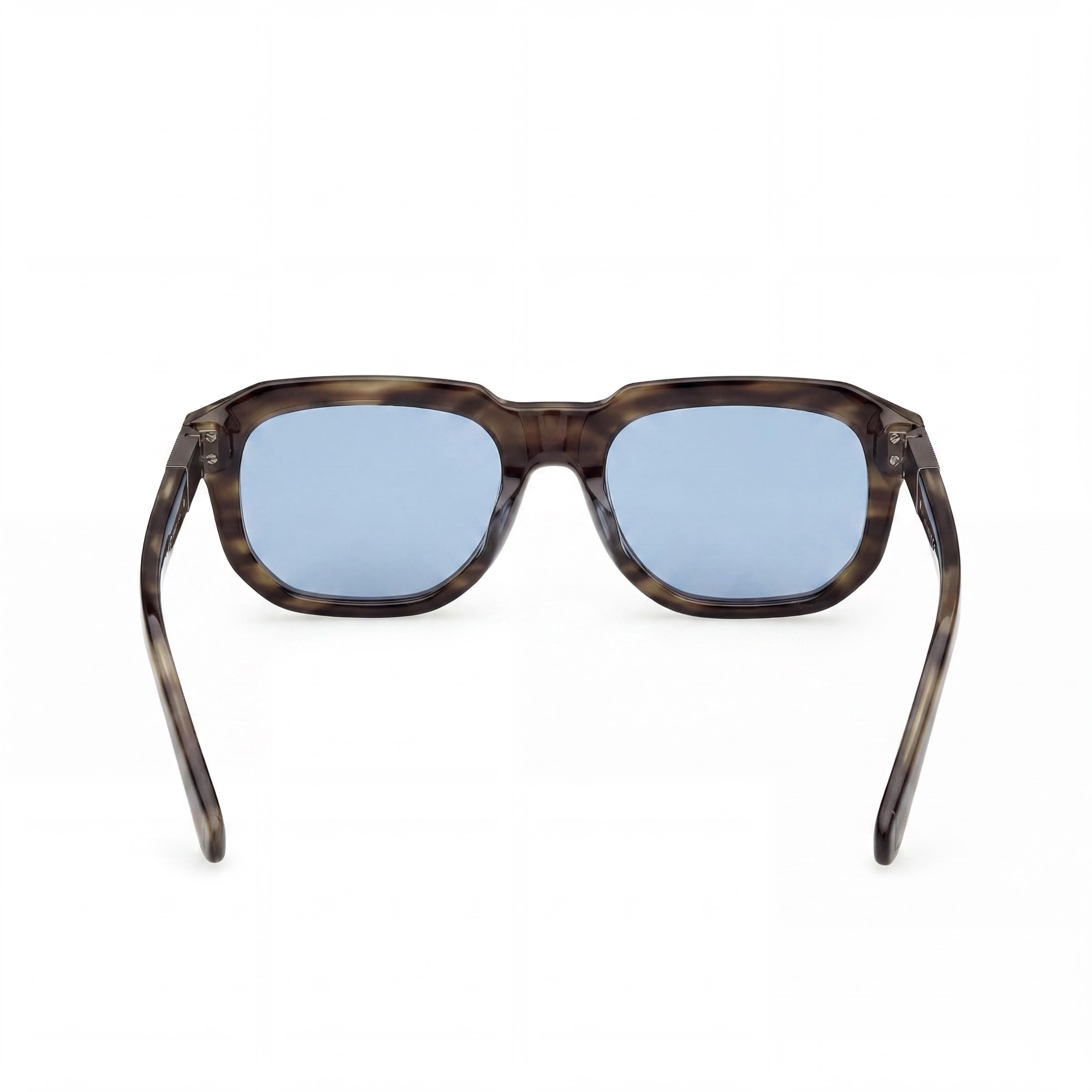 GUESS Gu00278 Gafas para hombre con montura de plástico en color verde oscuro con protección UV 400, lentes no polarizadas de 53 mm, Photo 3