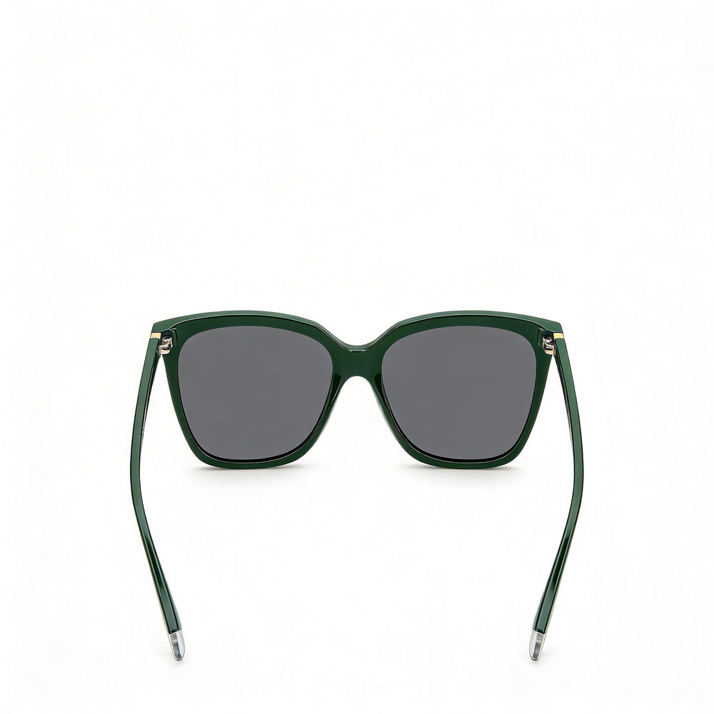 Polaroid Eyewear Essential Women's Green Grey Polycarbonate Frame Grey Polarized UV400 Sunglasses 55mm