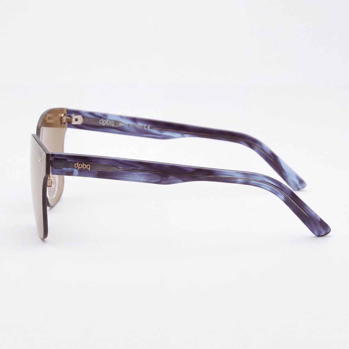 DP69 Women's Dps037-08 Gold Composite Frame Sunglasses featuring Clear Non-Polarized Lenses, 60mm Lens Width, Photo 2