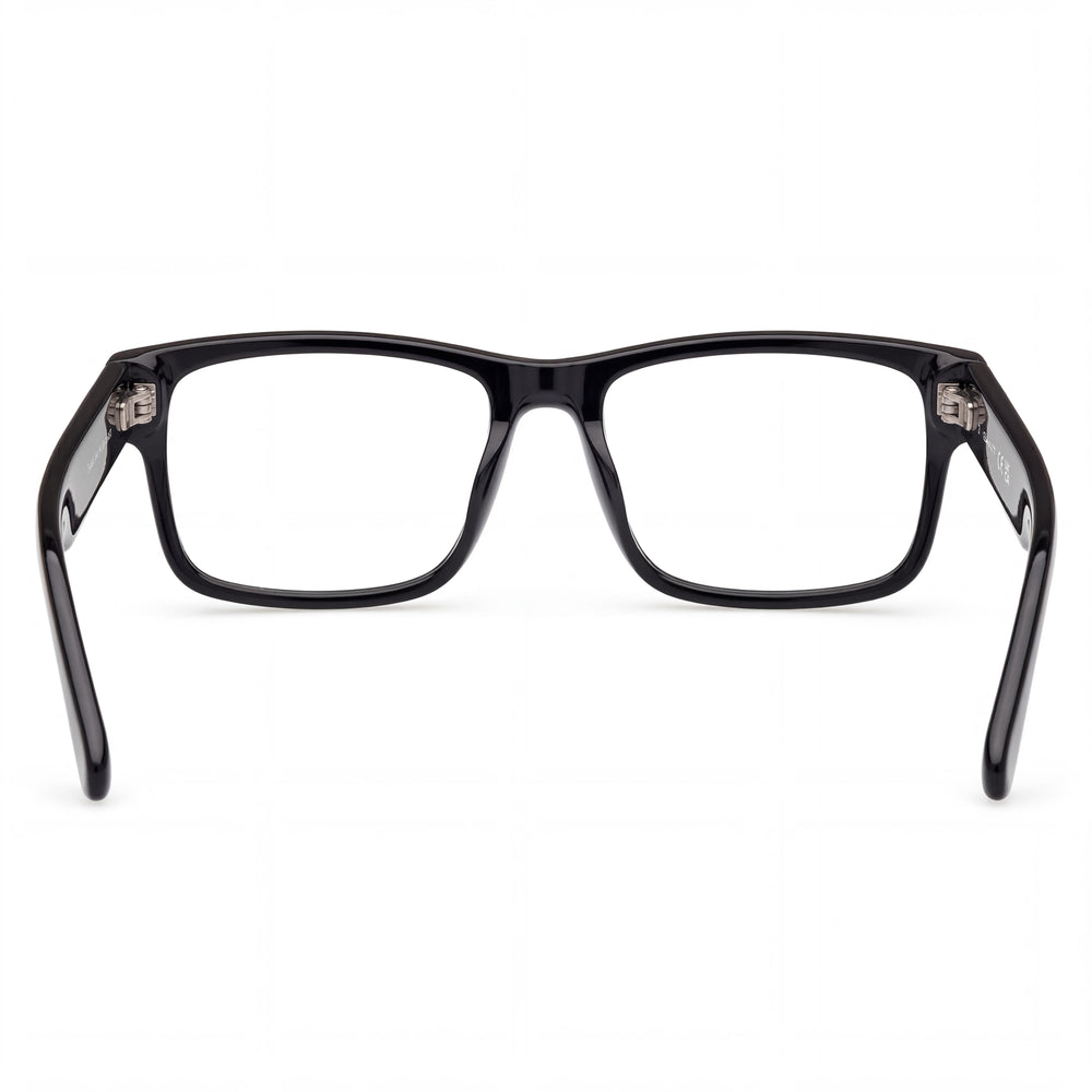 GANT Ga50017 Gafas Ópticas Unisex con Montura Negra Brillante y Lentes Negras Brillantes de Policarbonato 53-15-145mm