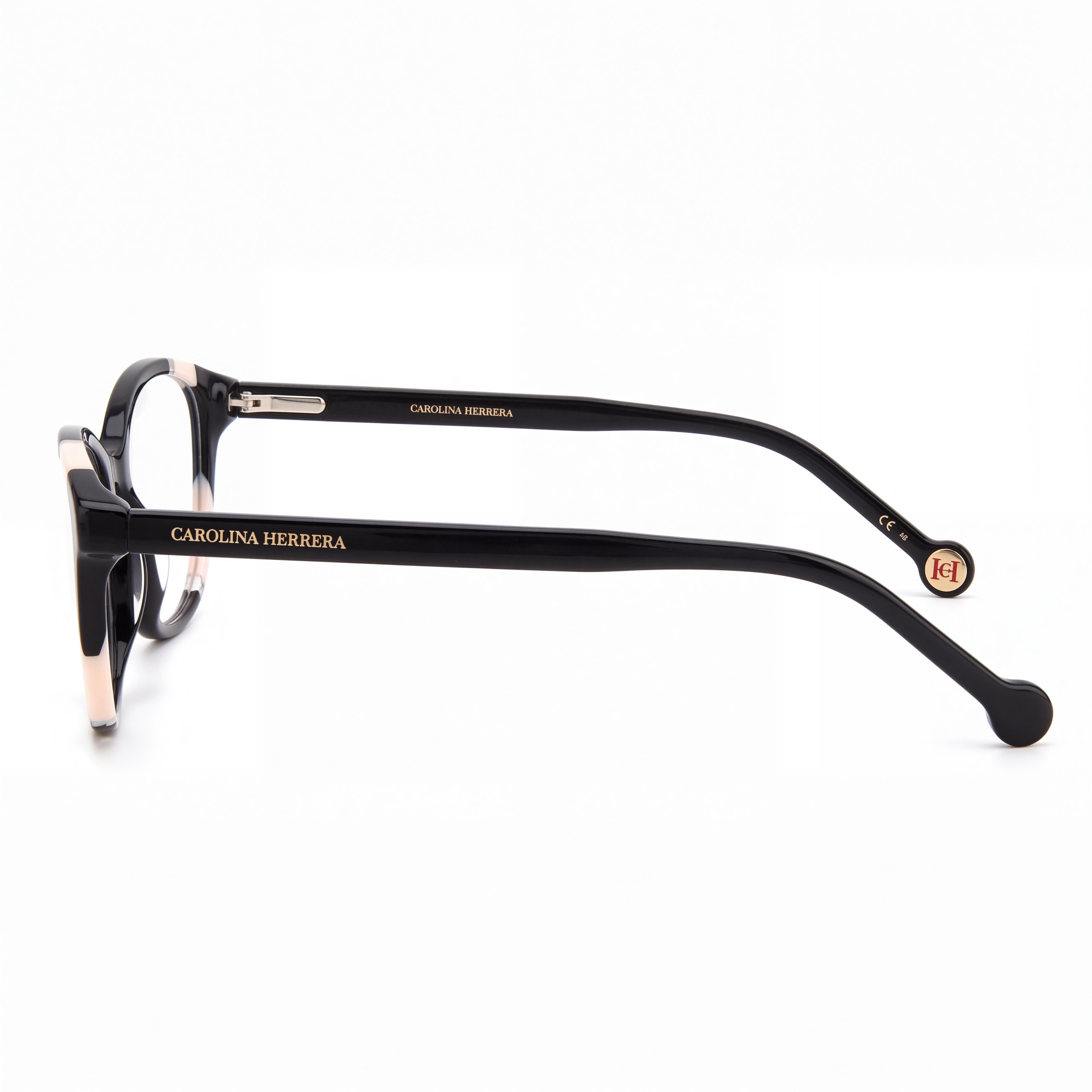 Carolina Herrera Modern Women's Acetate Frame Black Nude Non-Polarised Sunglasses with Polycarbonate Lenses 55mm, Photo 2