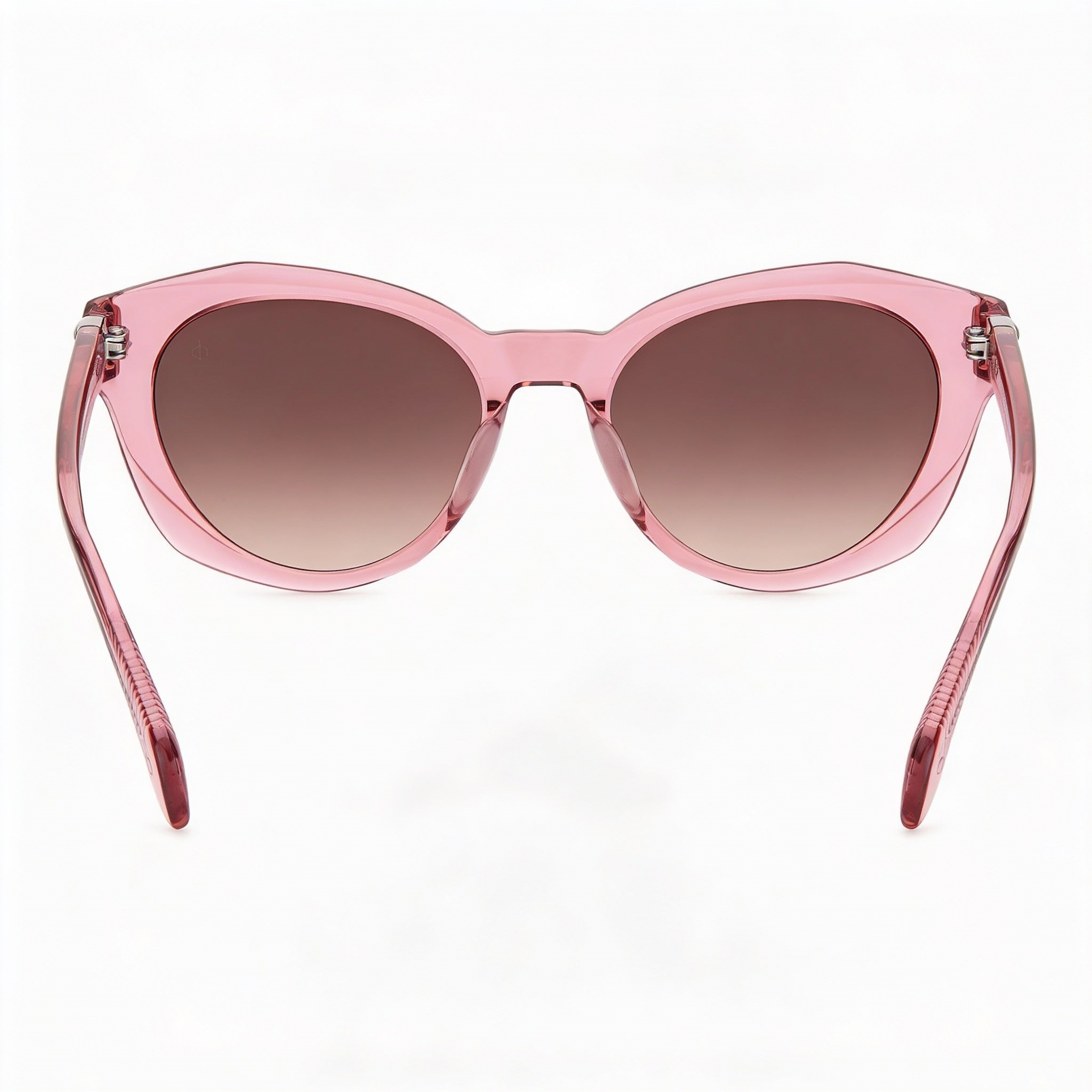 Gafas de sol informales Rag & Bone para mujer con montura de acetato rosa y lentes marrones 53-19-140, Photo 3