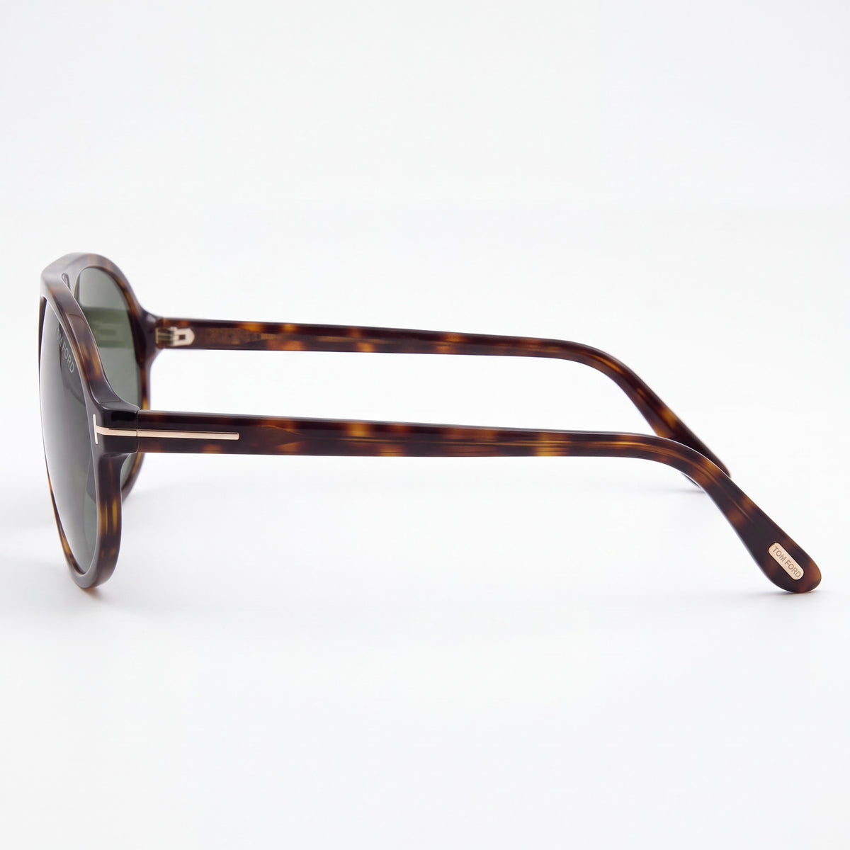 Gafas de Sol Tom Ford Erol FT1178 para Hombre, Estilo Aviador, Montura de Plástico Marrón Oscuro Brillante, Lentes Verdes No Polarizadas, 100% Protección UV, 58mm, Photo 3