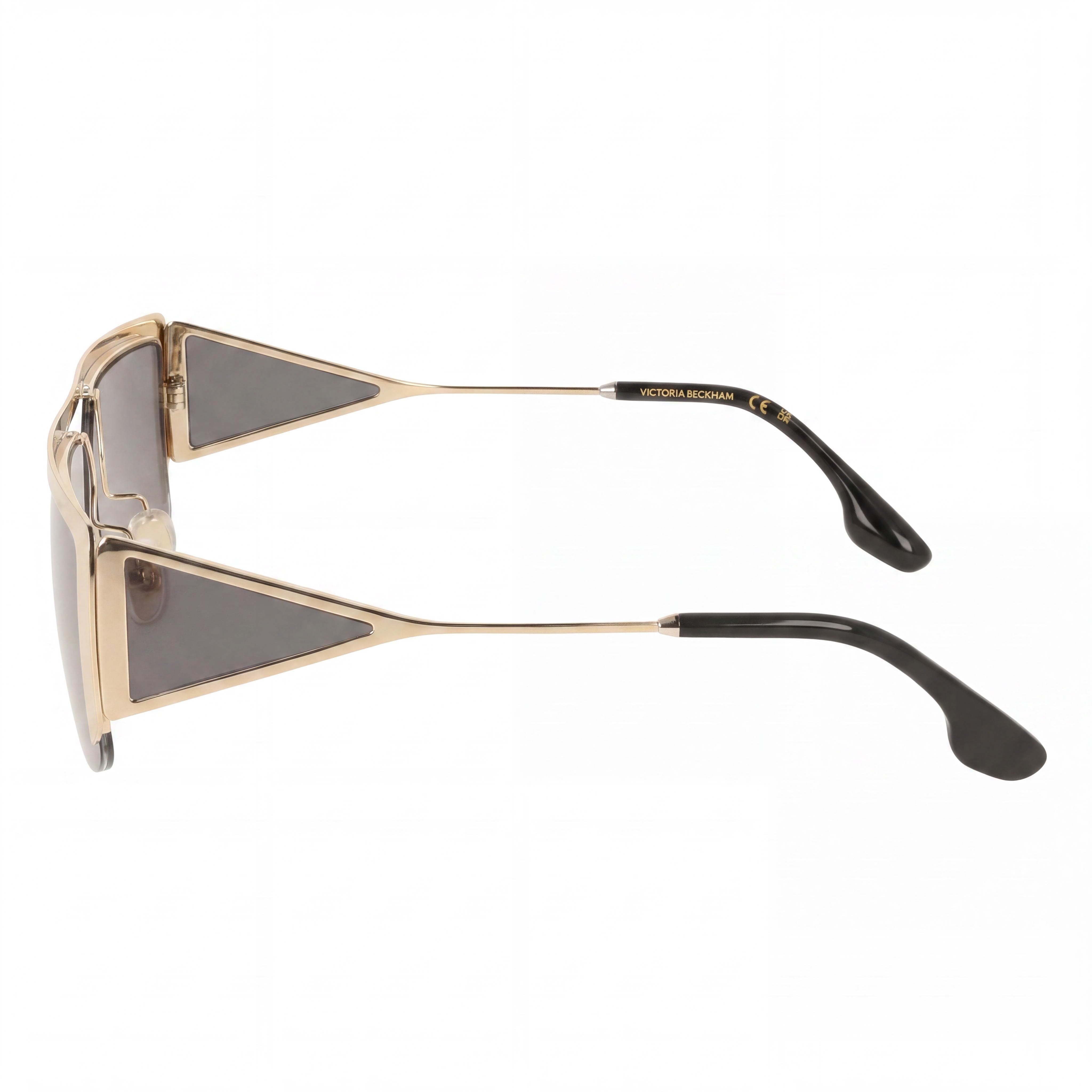 Gafas de sol rectangulares doradas para mujer Victoria Beckham Vb250s, 59 mm, Photo 3
