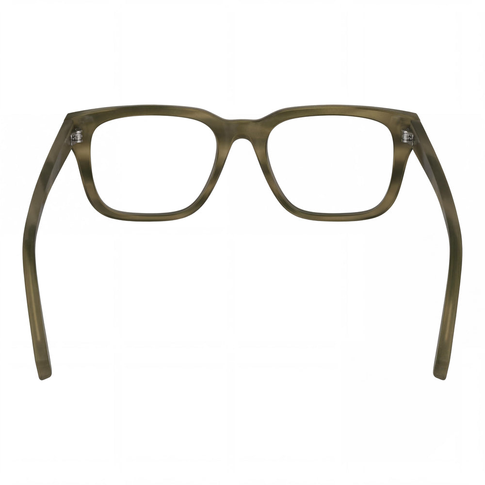 Ferragamo Sf2996 Men's Acetate Eyeglasses with Striped Khaki Frame and Striped Khaki Polycarbonate Lenses 54mm