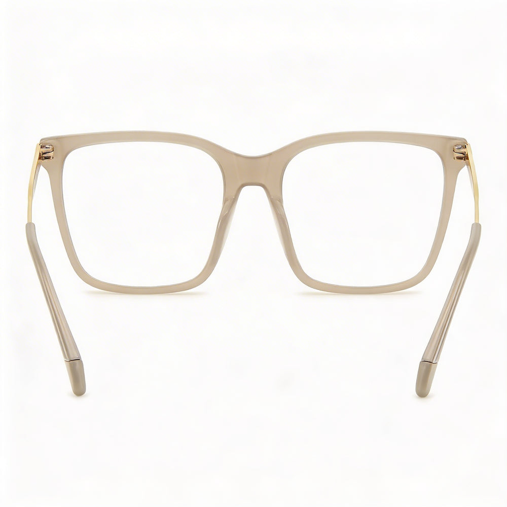 Gafas Polaroid PLD D528 de poliamida no ecológica para mujer con lente de demostración, beis, lente de 53 mm