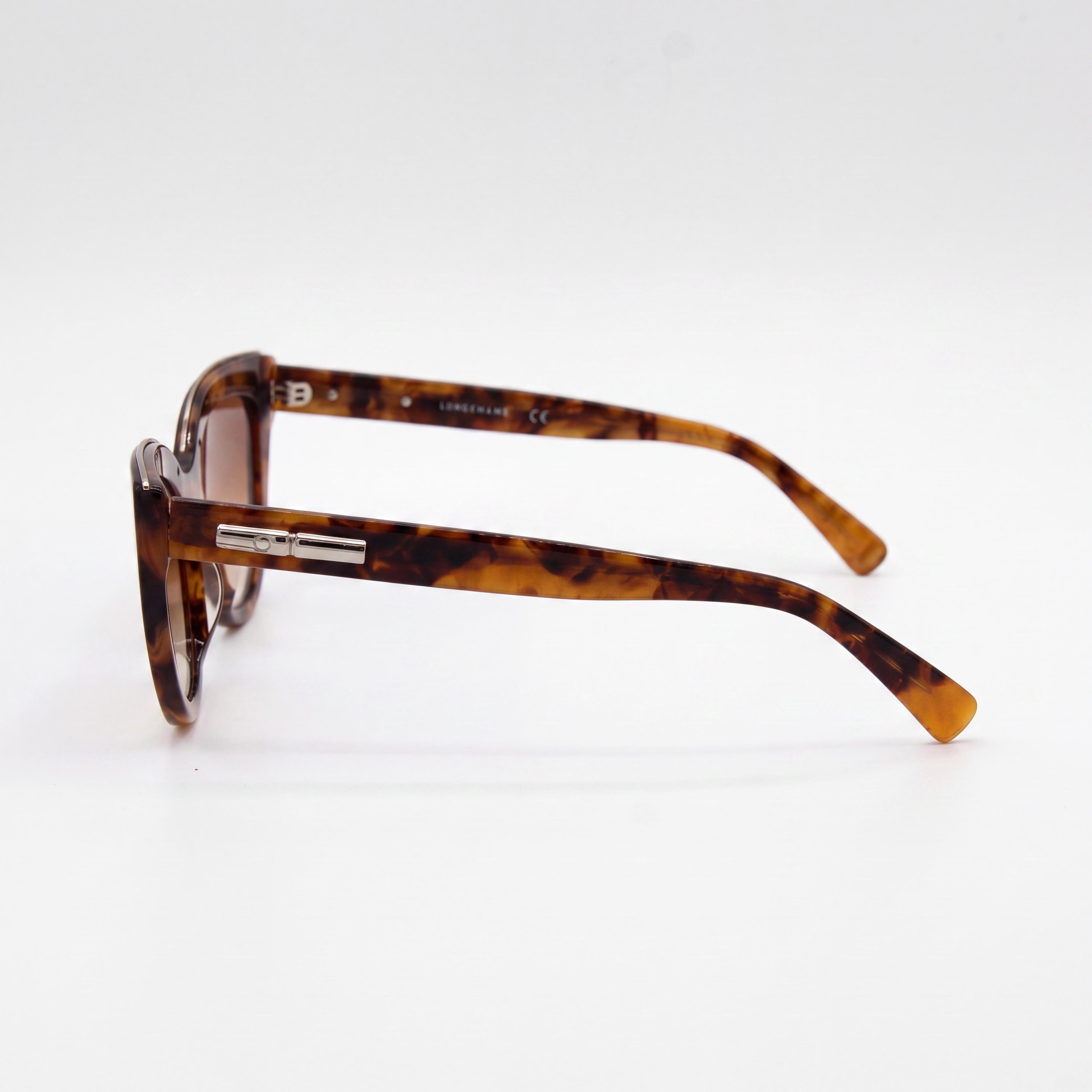 Longchamp Classic Vintage Havana Titanium Frame Women's Non-Polarized UV Protection Sunglasses 51mm, Photo 3