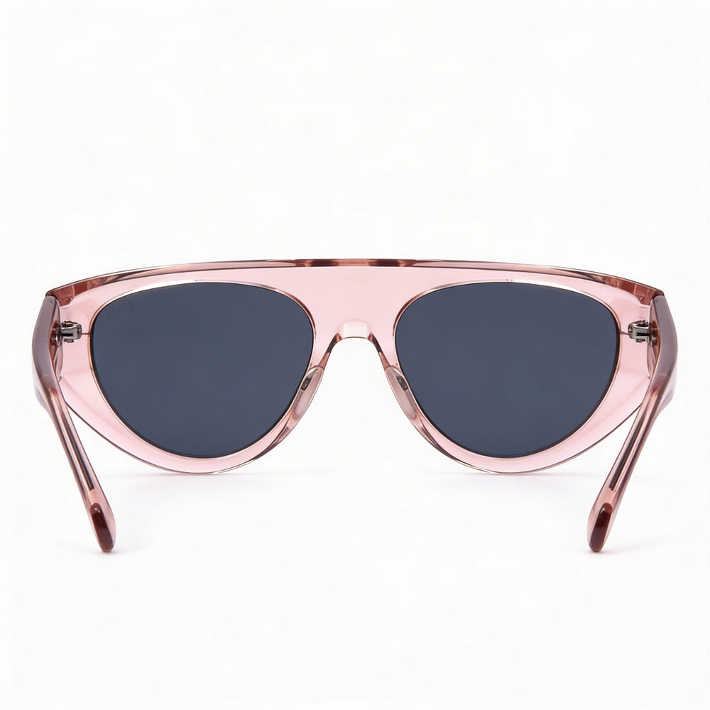 BOSS 1443/s Casual Style Unisex Pink Eco oil Frame with Polycarbonate Pink Lenses 56mm