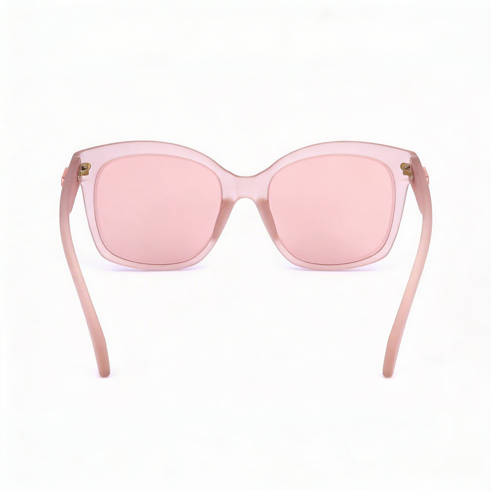 Gafas de sol Adidas Originals Casual para mujer, montura de plástico rosa mate, lentes de espejo burdeos, protección UV, 54 mm