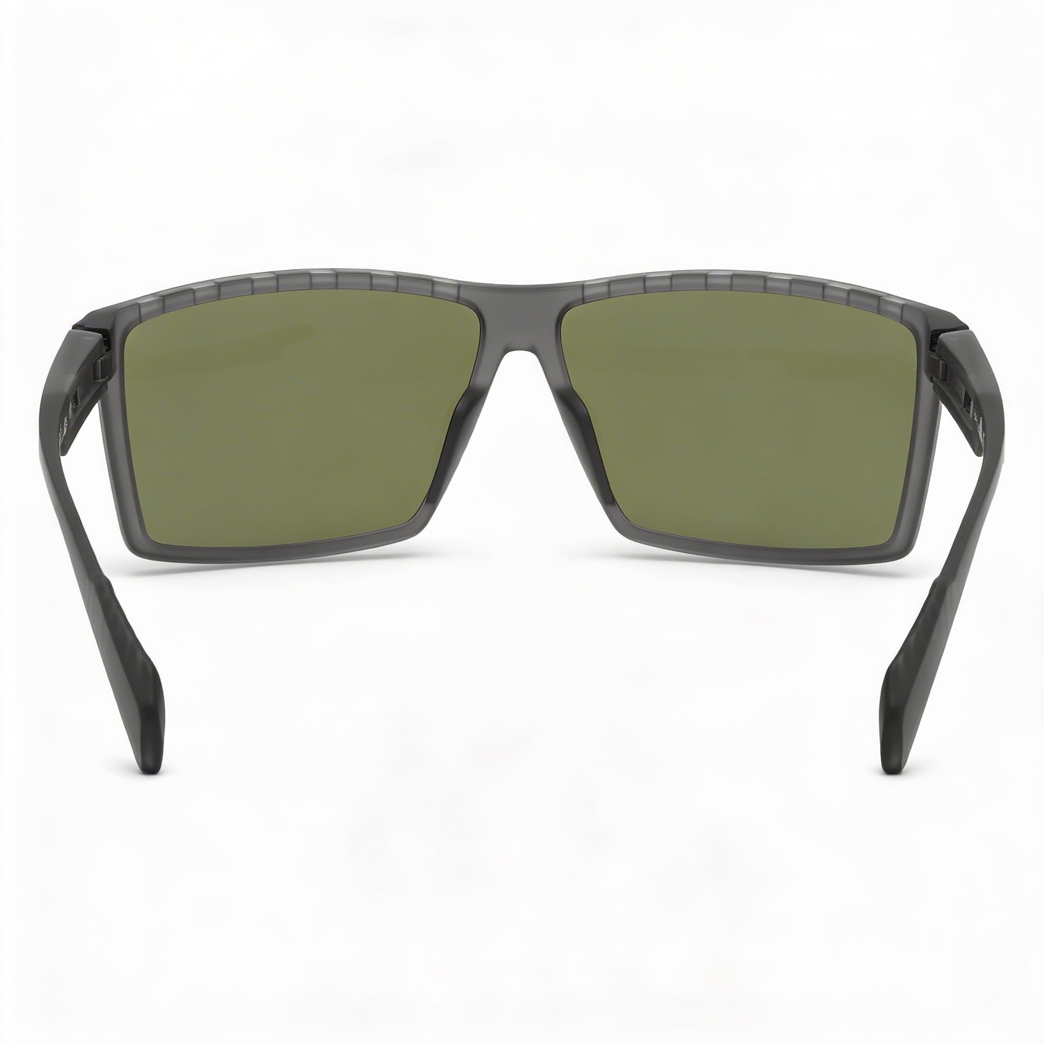 adidas Men's Injected Sun Glasses, Grey Green Plastic Frame, Green Lenses, UV Protection, 63mm, Photo 4