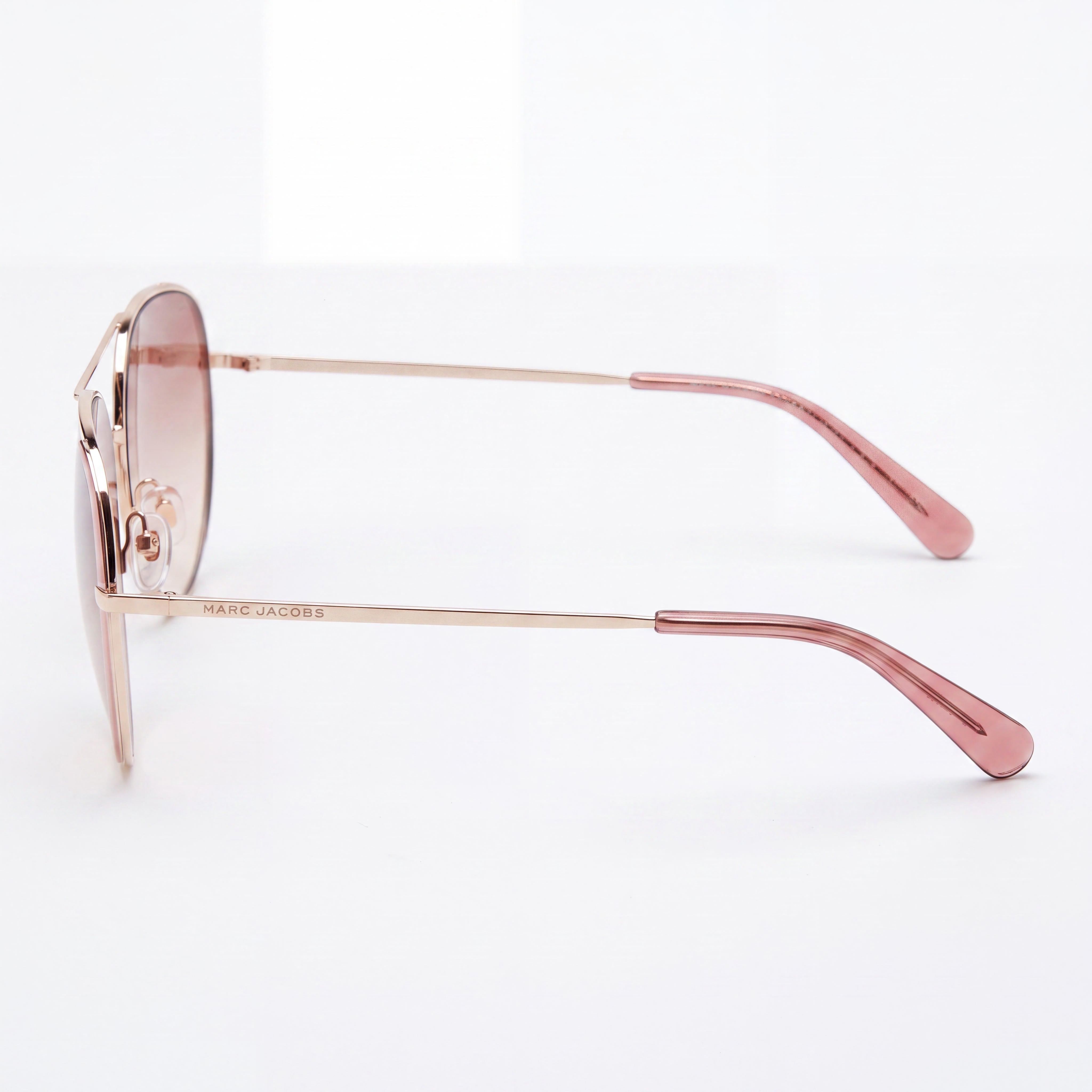 Marc Jacobs MARC 686/S Women's Gold Burgundy Acetate Frame Sunglasses with UV 400 Protection, 59mm Lens Width, Photo 3