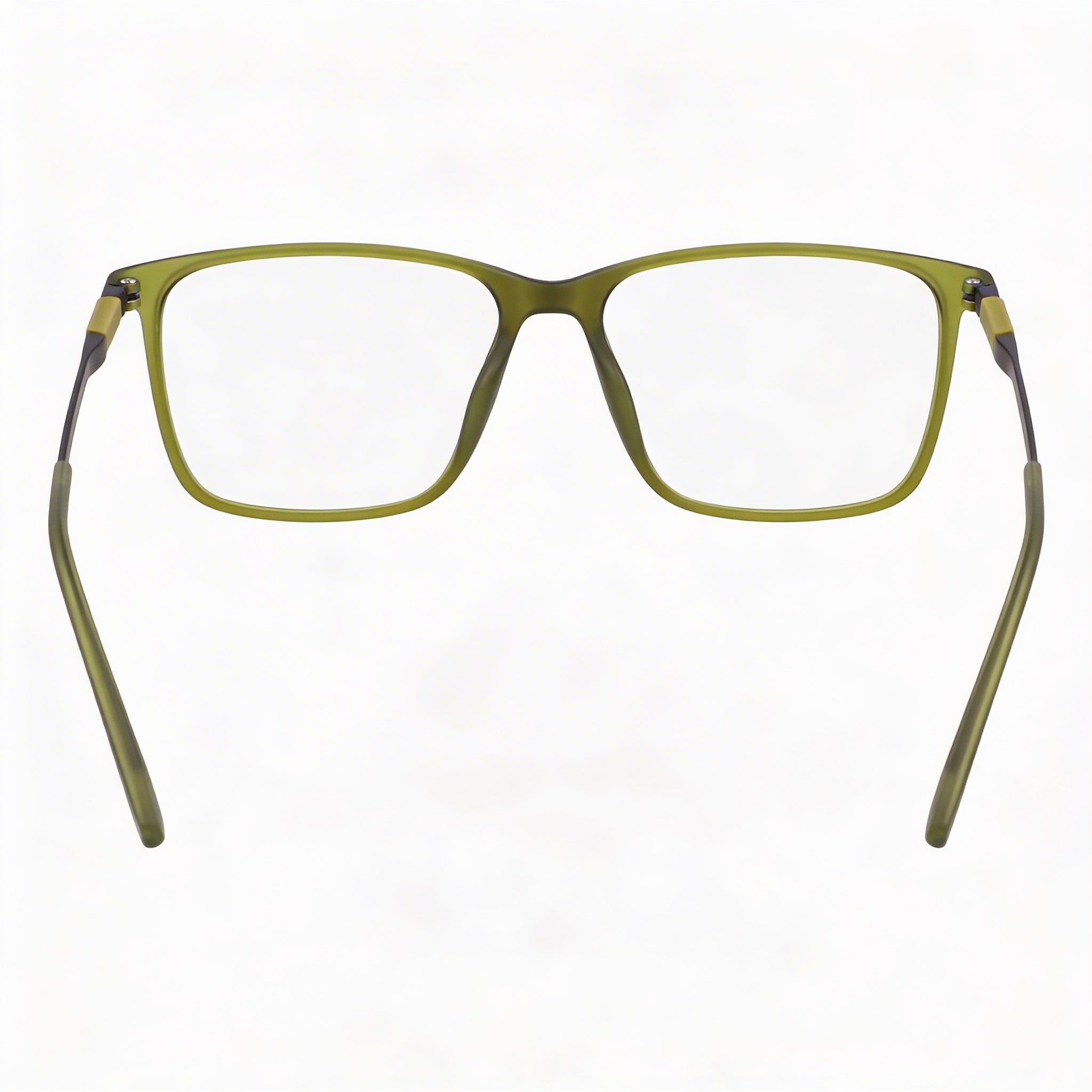 Flexon EP8019 Unisex Eyeglasses with Iniettato Frame and Polycarbonate Non- Lenses Matte Crystal Moss 54mm, Photo 4