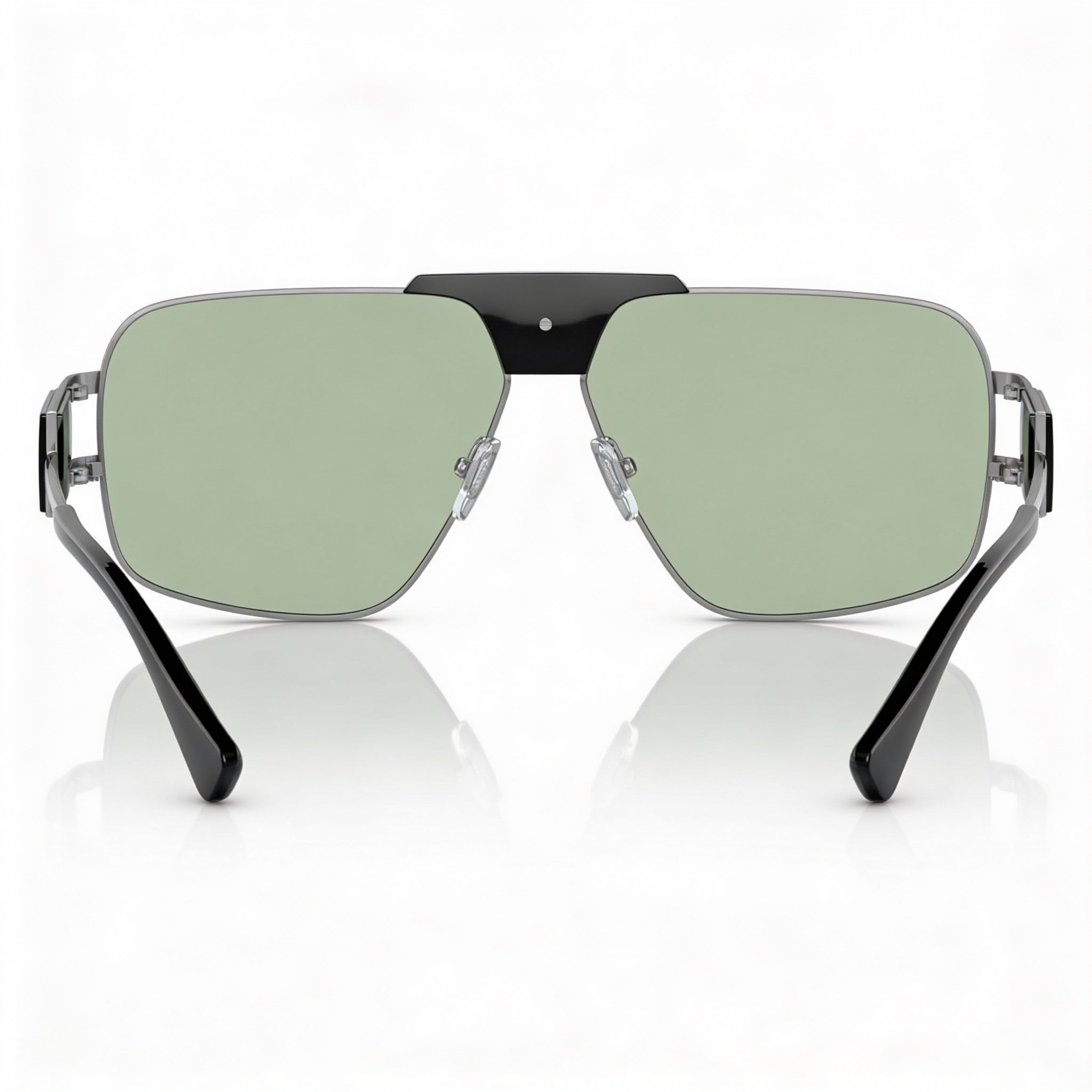 Versace Classic Unisex Multicoloured Alloy Steel Frame Green UV Protected Sunglasses 63-12-145, Photo 3