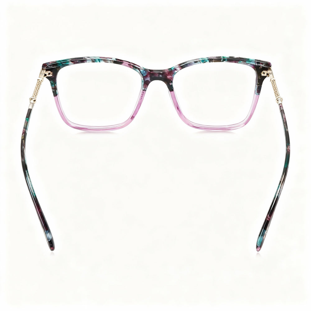 TOUS Classic Women's Acetate Optical Eyeglasses with Grey Havana Pink Frame, 52mm Lens, 17mm Bridge, 135mm Temple