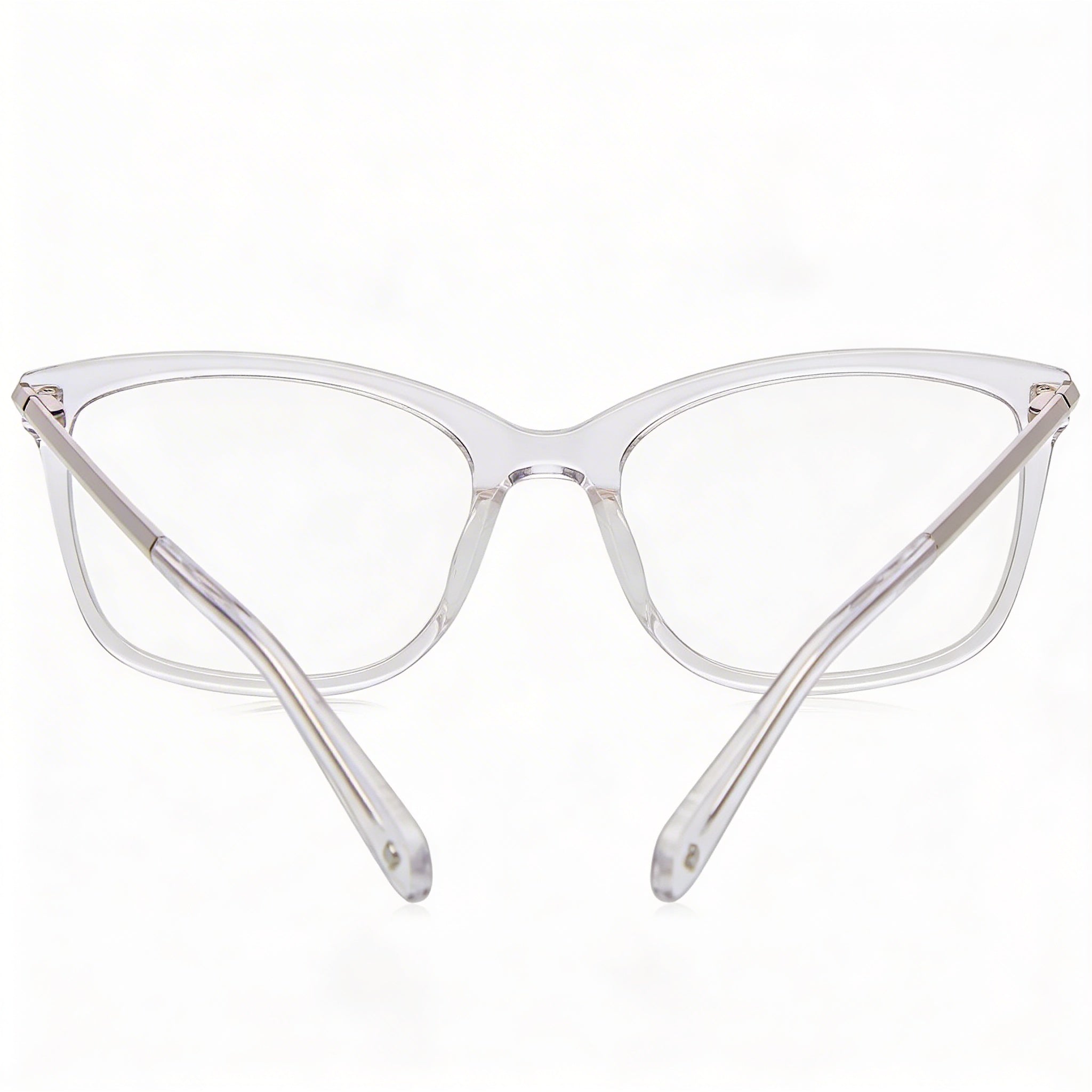 kate spade new york Vicenza Gafas Cuadradas de Montura Completa de Acetato Transparente con Lentes de Cristal de 48 mm para Mujer, Photo 4