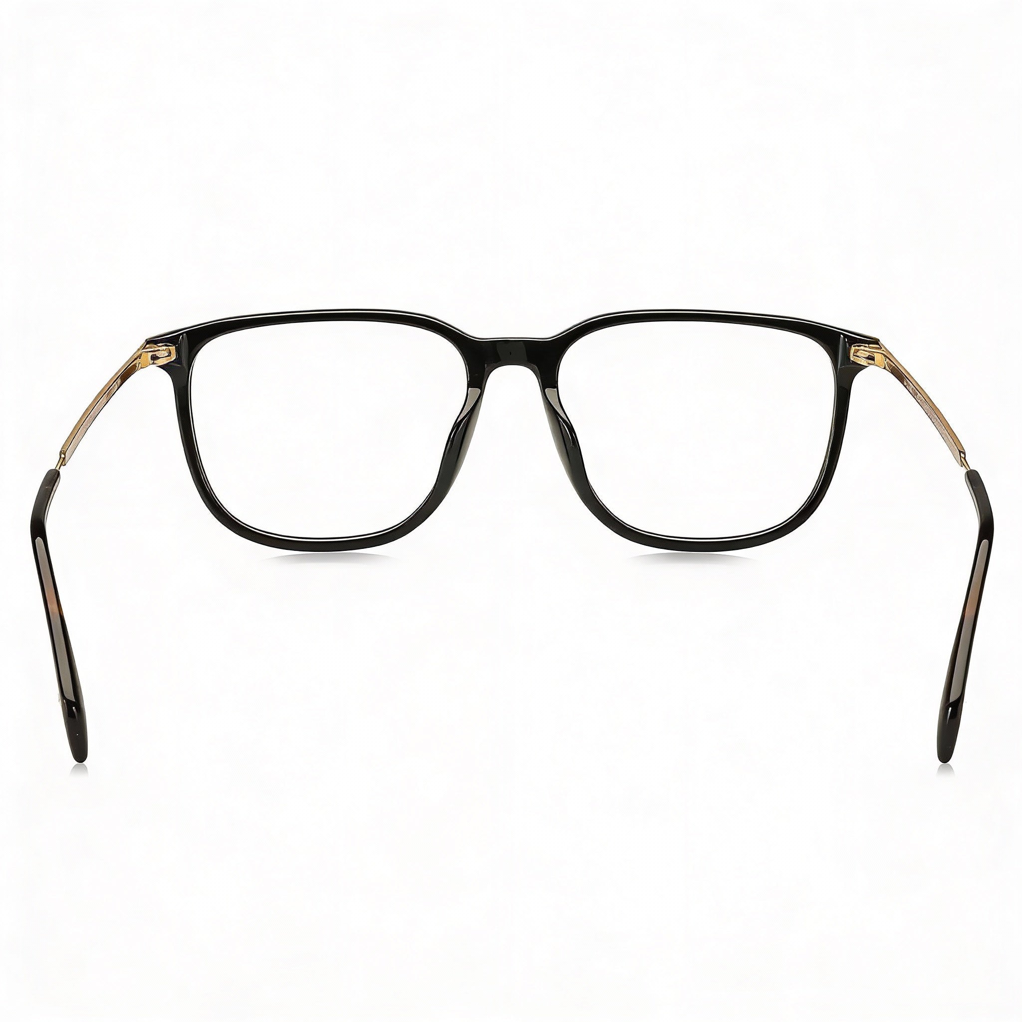 David Beckham Db 7074/F Men's Rectangular Plastic Frame Polycarbonate Lens Black Gold 55mm Eyewear, Photo 4