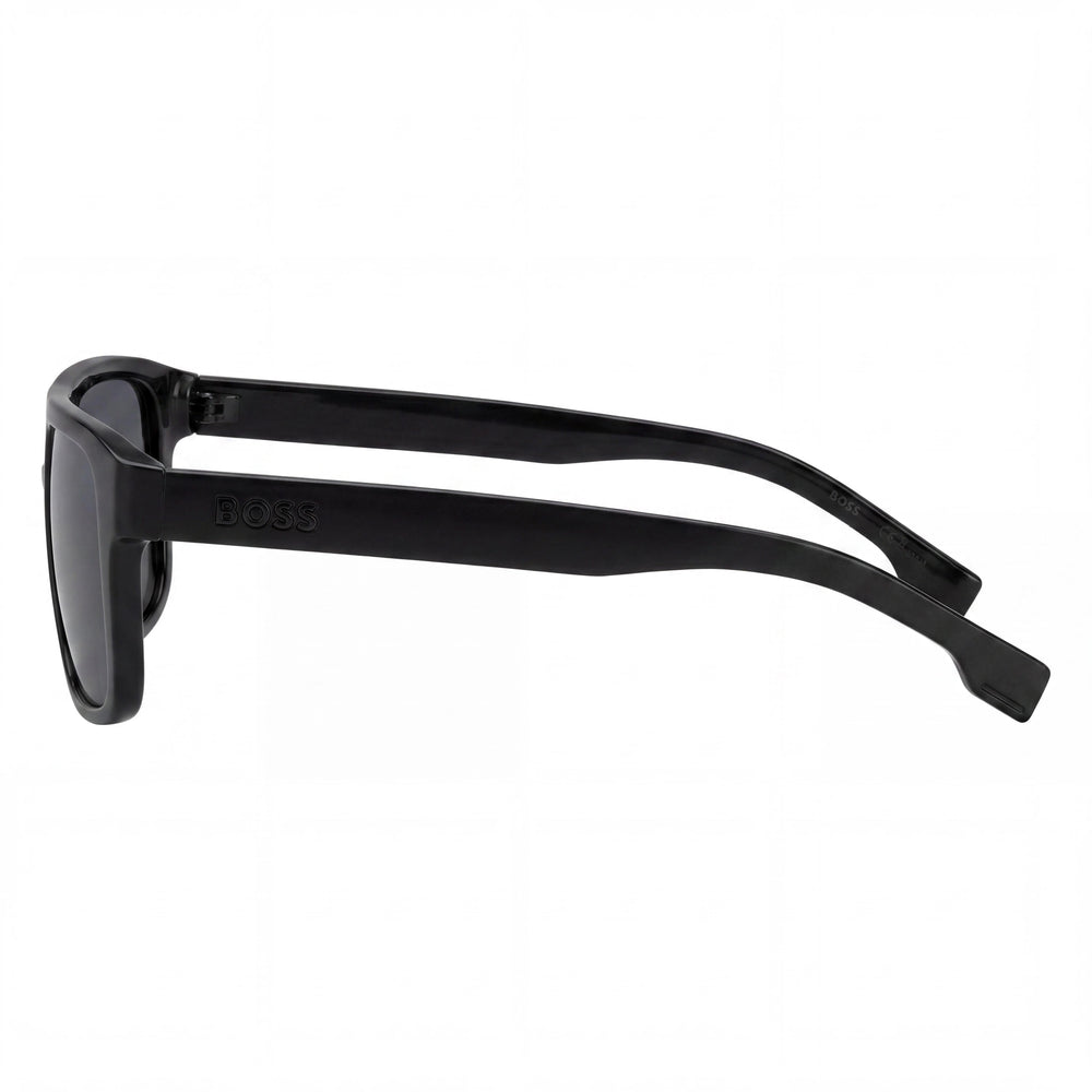 HUGO BOSS BLACK Casual Men's Black ECO CELLULOSE P.INJ UV 300 Non-Polarized Sunglasses 43.9mm