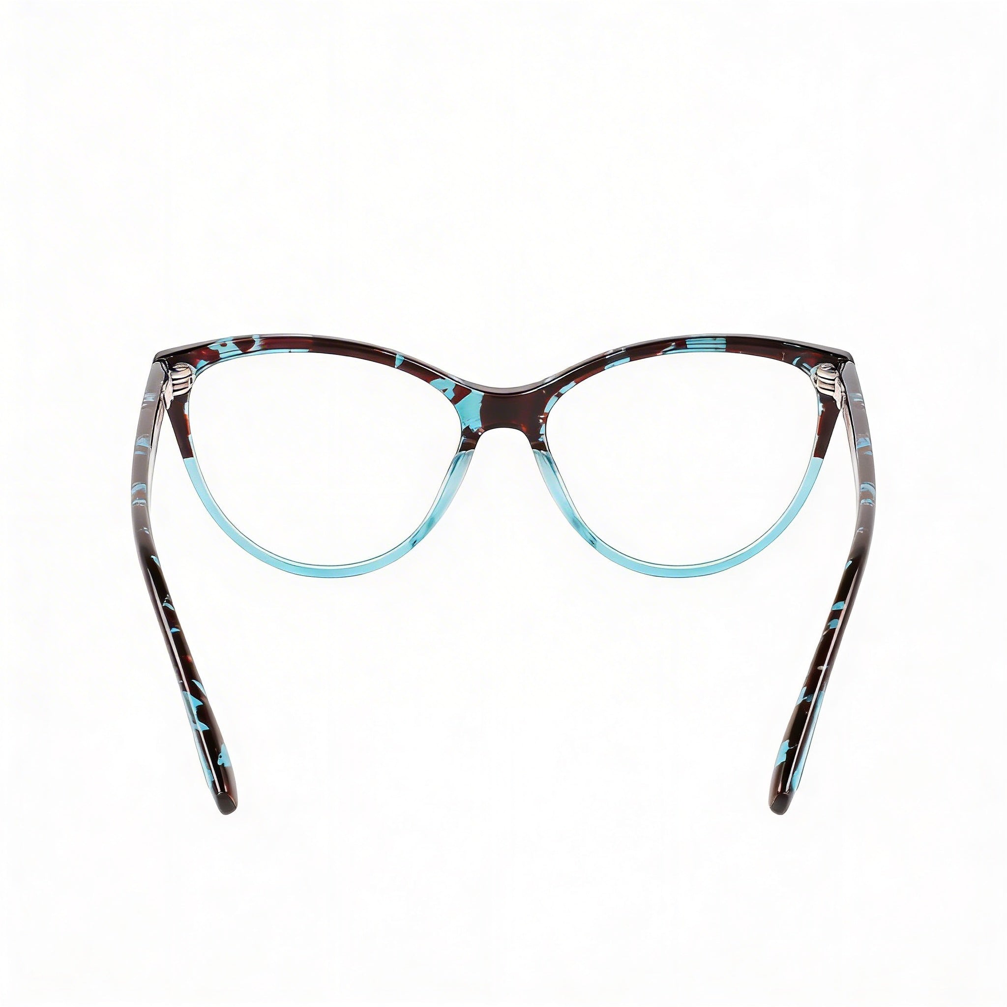 Gafas de vista unisex Calvin Klein Ck21519 Cat Eye con montura de plástico en azul habana transparente, 53 mm, Photo 3