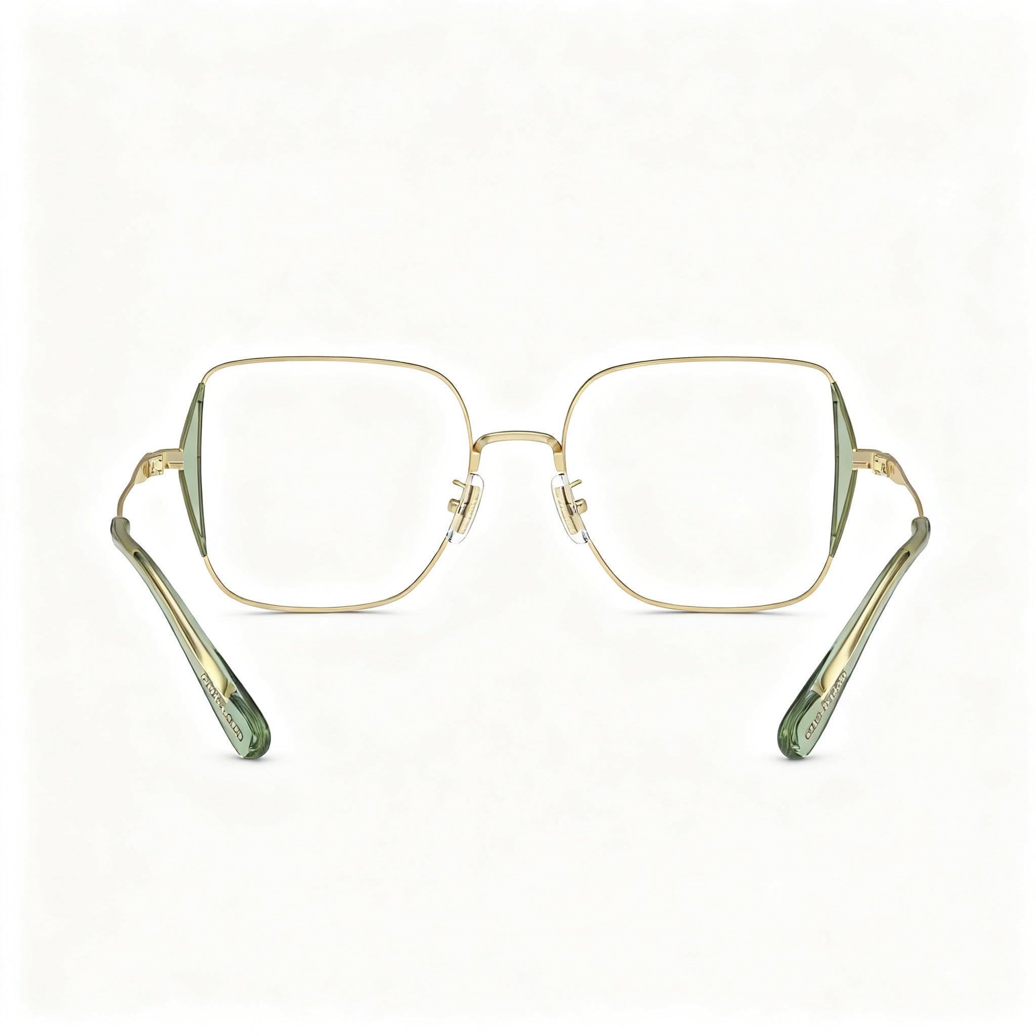 Coach Hc5165d Women's Oversized Square Metal Prescription Eyeglasses Shiny Light Gold 53-18-145, Photo 4