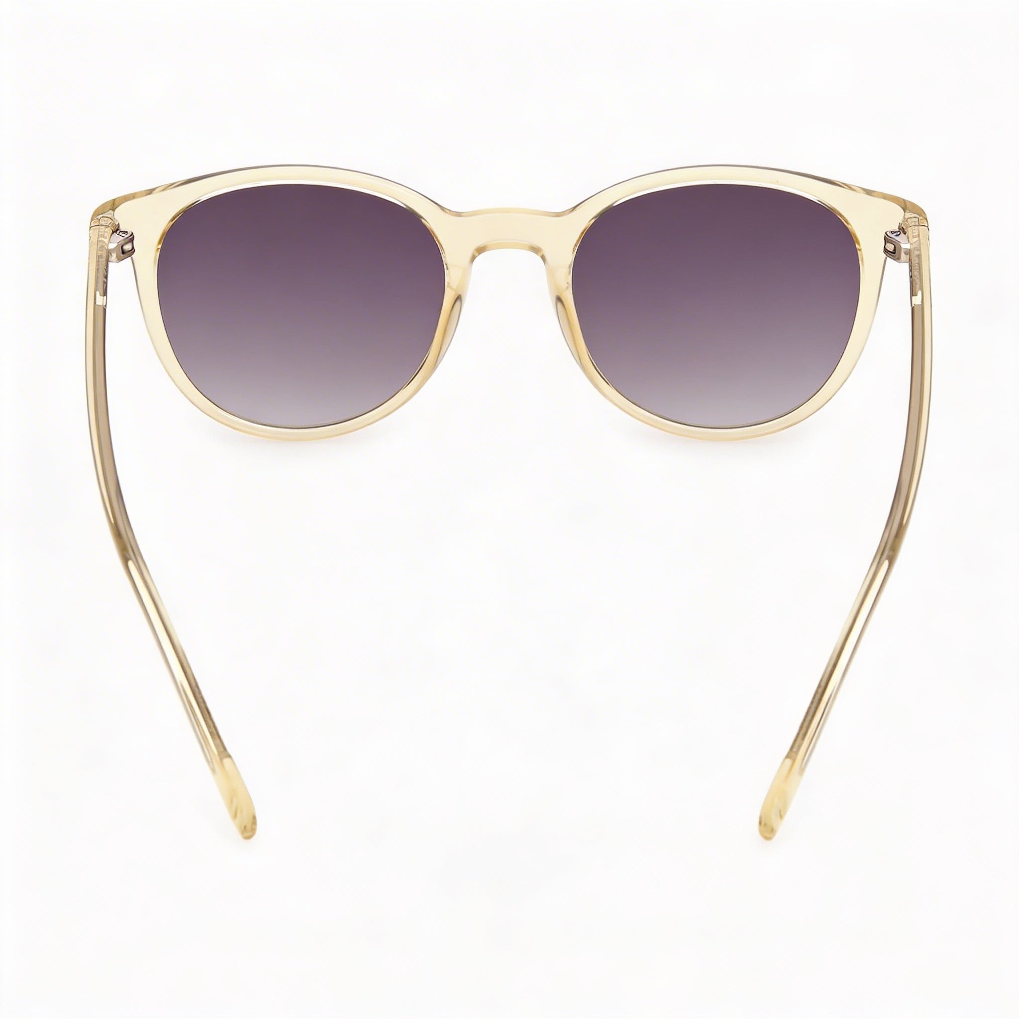 Guess Modern Women's Shiny Light Yellow Plastic Frame Grey Polycarbonate UV Protection Sunglasses 51mm, Photo 3