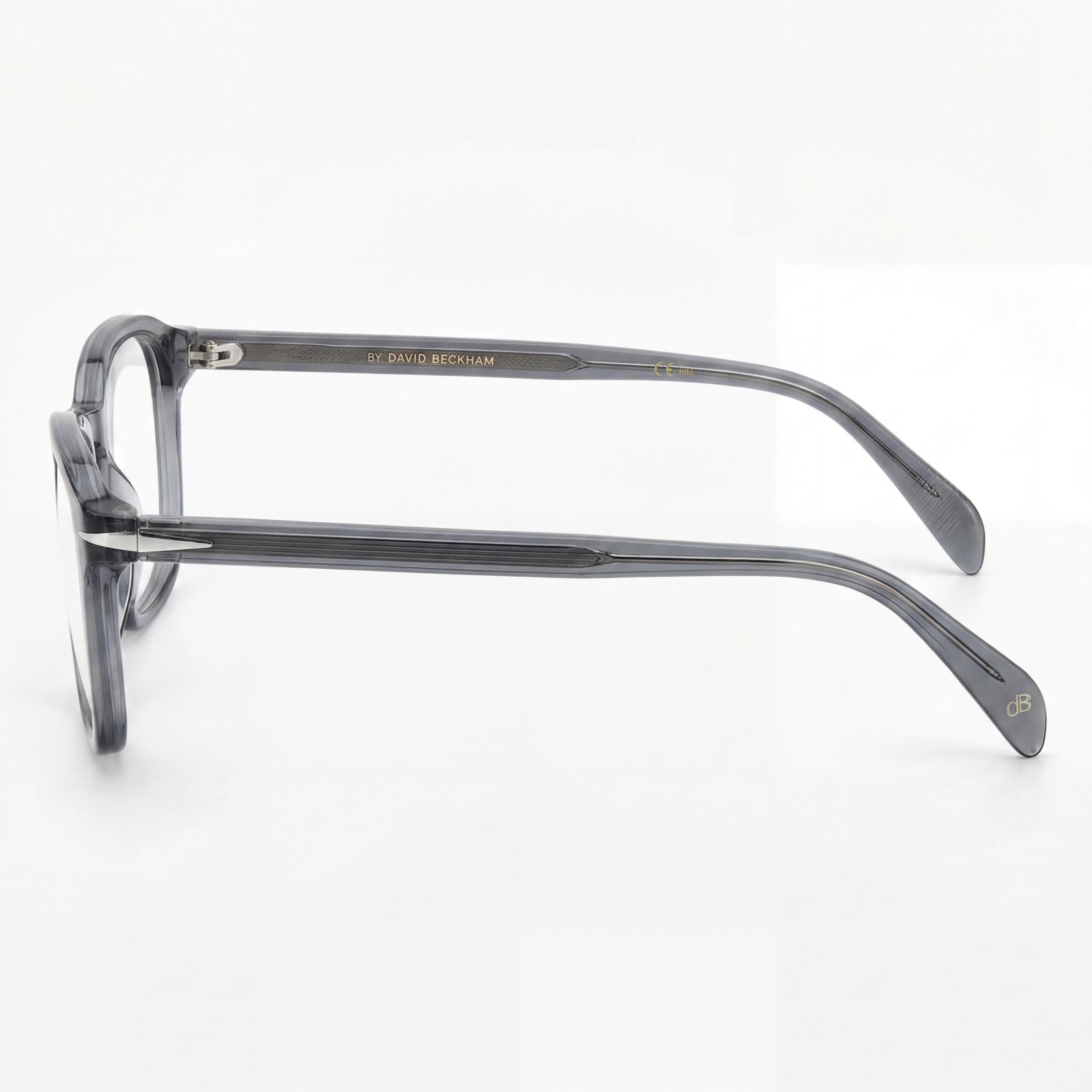 David Beckham Db 1084 Men's Transparent Grey Plastic Eyewear 51mm, Photo 2