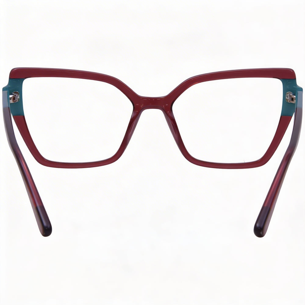 Gafas de sol KARL LAGERFELD Colección Moderna para mujer con montura de acetato en Verde Burdeos y lentes a juego en Verde Burdeos, 53 mm