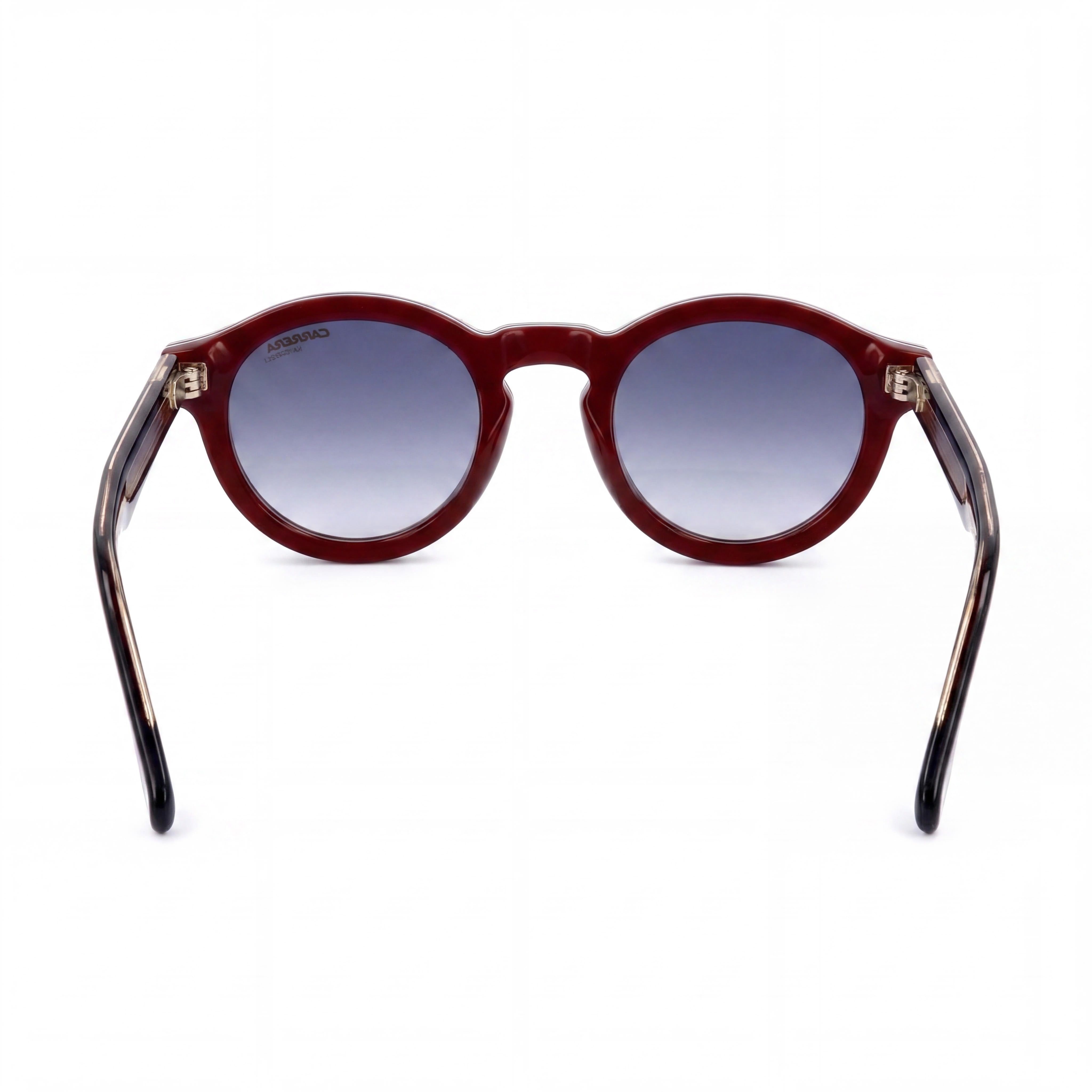 Carrera Modern Women's Acetate Frame Striped Burgundy Sunglasses, UV Protection, 48mm Lens Width, Case Included, Photo 4