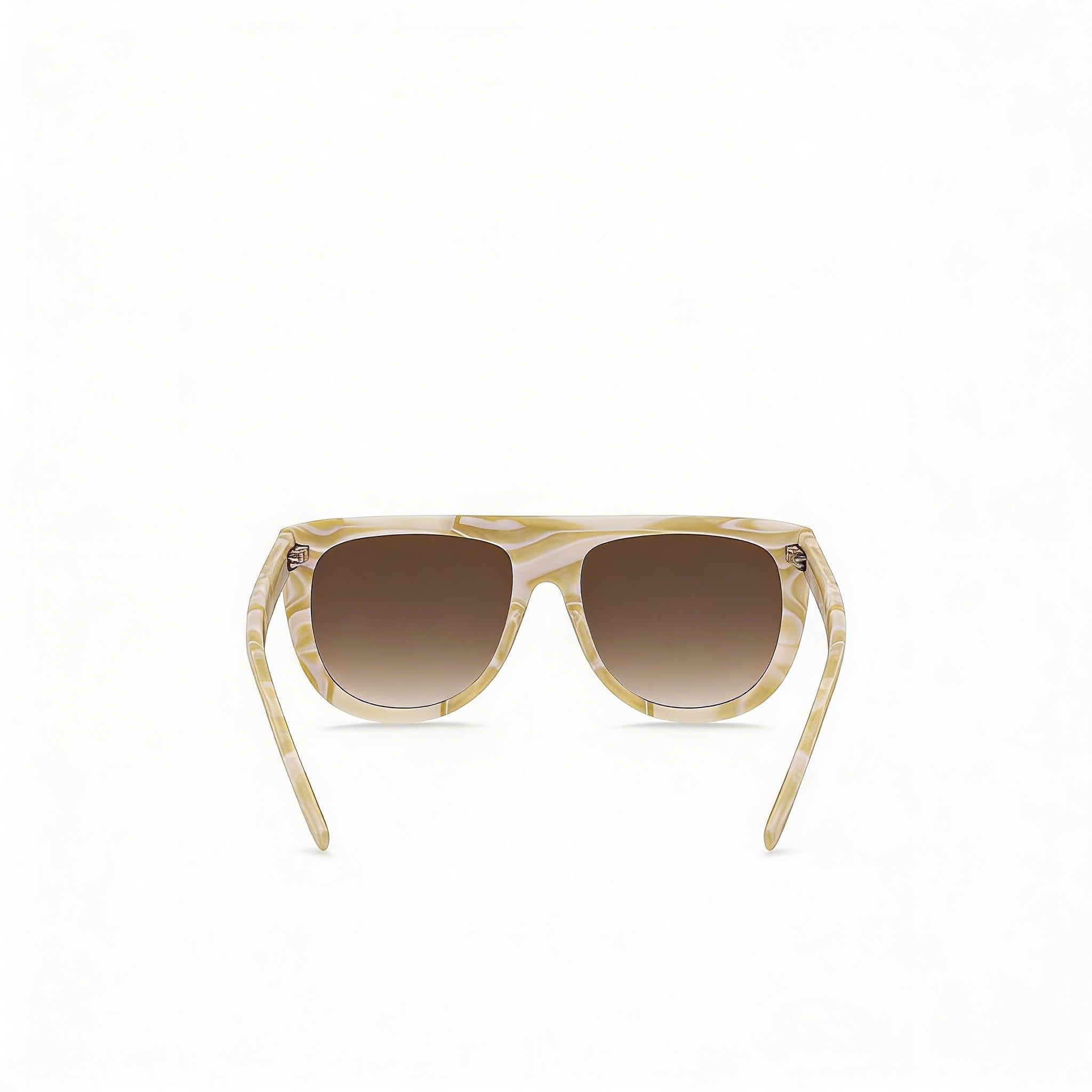 Hugo Boss Modern Women's Pearled Beige White Ecological Oil Frame UV Protection Sunglasses 56mm, Photo 3