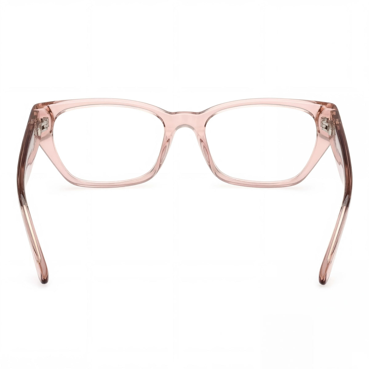 GUESS Modern Women's Plastic Beige Frame Eyeglasses with Clear Polycarbonate Lenses 51mm, Photo 4