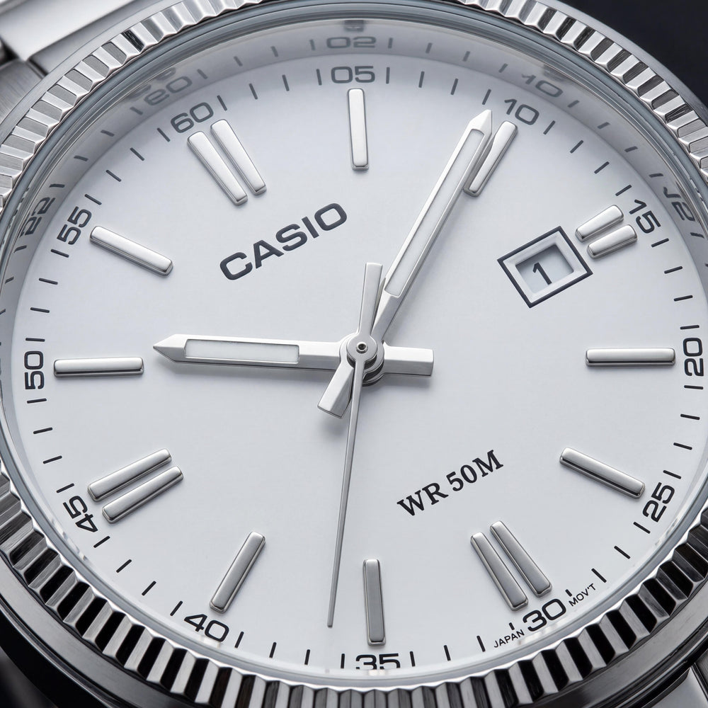 Casio Infant MTP-1302D-7A1VDF Men's White Watch, 33mm