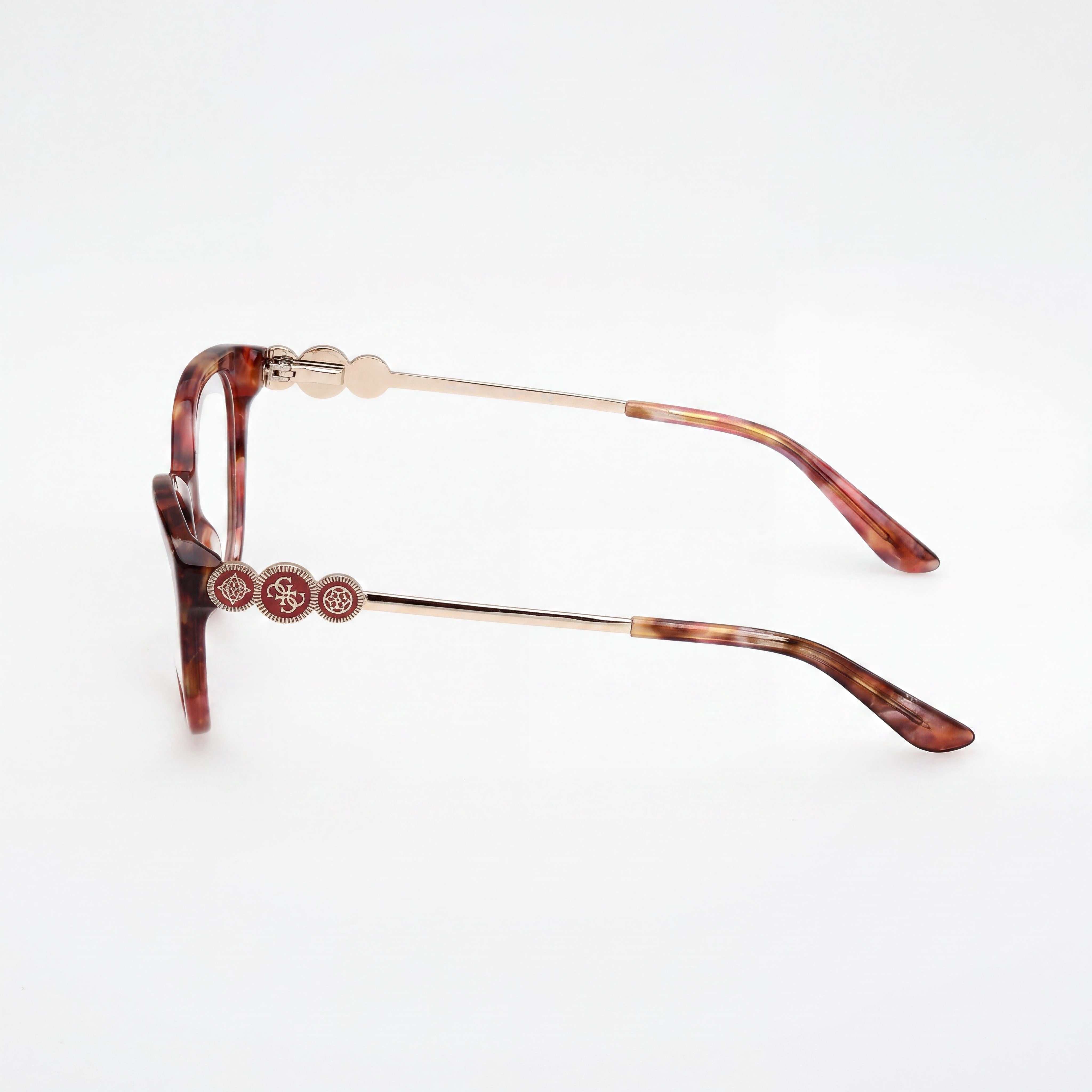 Gafas de Sol Modernas GUESS para Hombre con Montura de Plástico Roja, Lentes de Policarbonato, 55 mm de Ancho de Lente, 16 mm de Puente, 140 mm de Longitud de Patilla, Photo 2