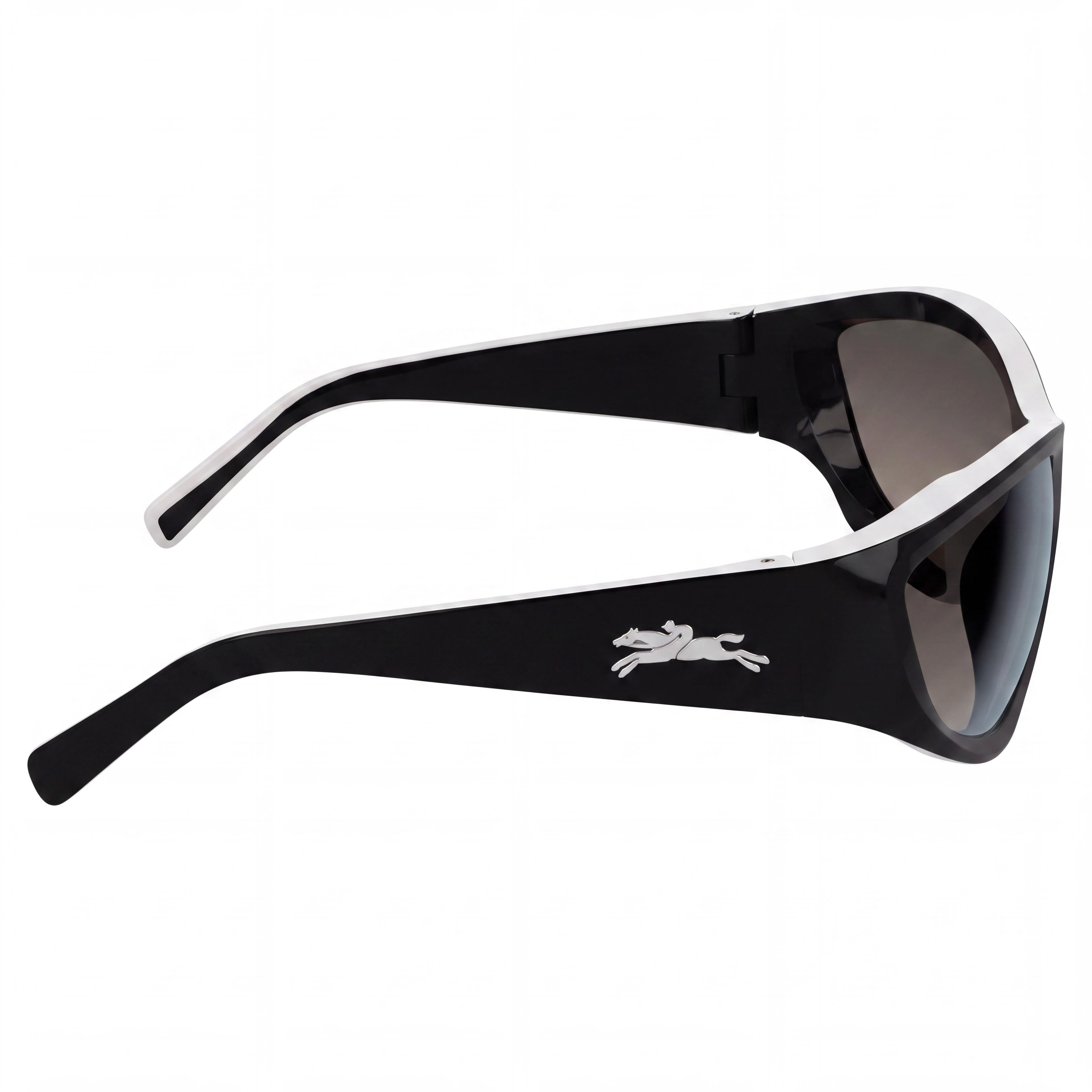 Longchamp Classic Women's Acetate Frame Black Gradient Grey Mirror Lenses UV 400 Eyewear 66-17-115, Photo 3