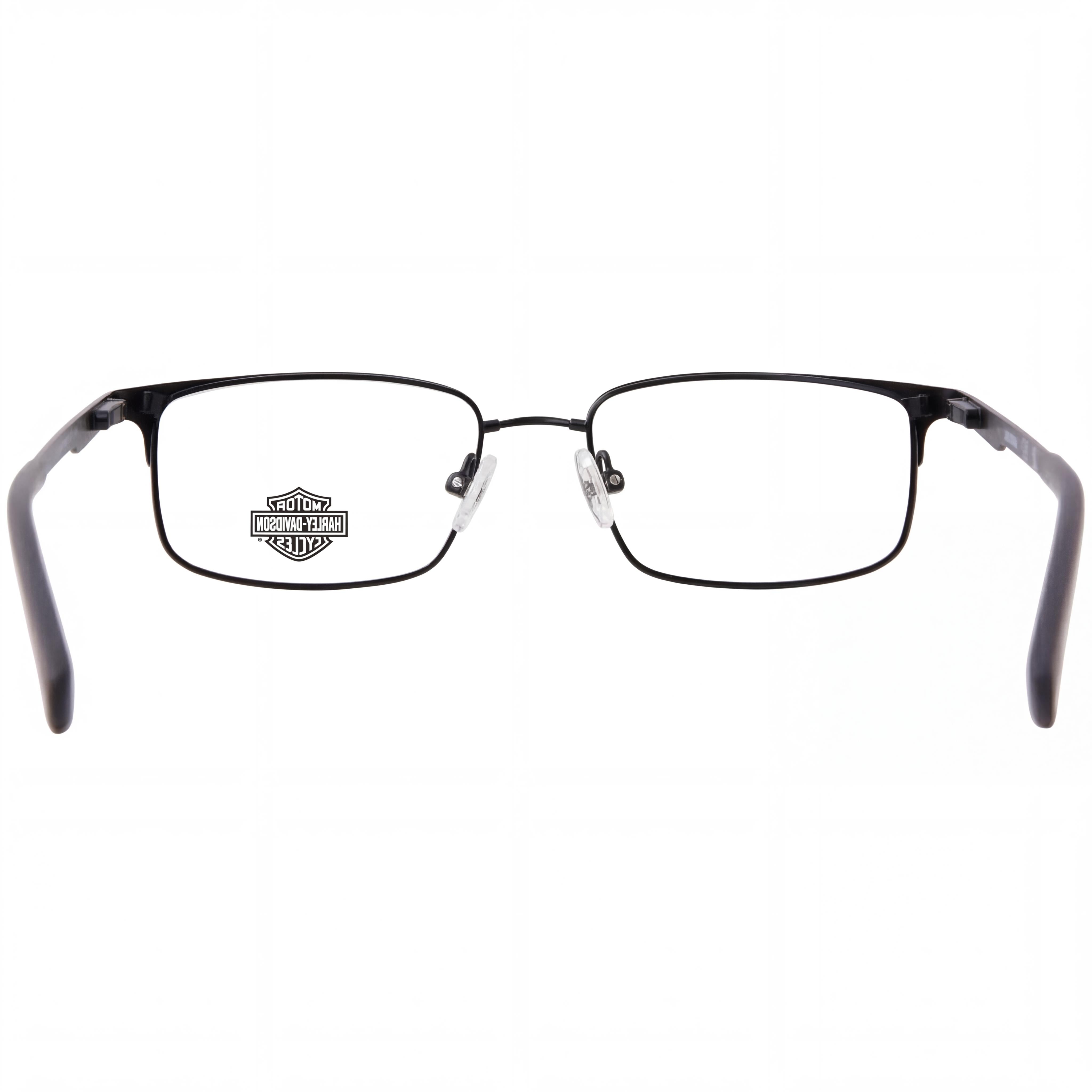 Gafas Harley-Davidson Hd0142t Unisex con Montura de Metal Negro Mate y Lentes Transparentes, Ancho de Lente de 50 mm, Photo 3