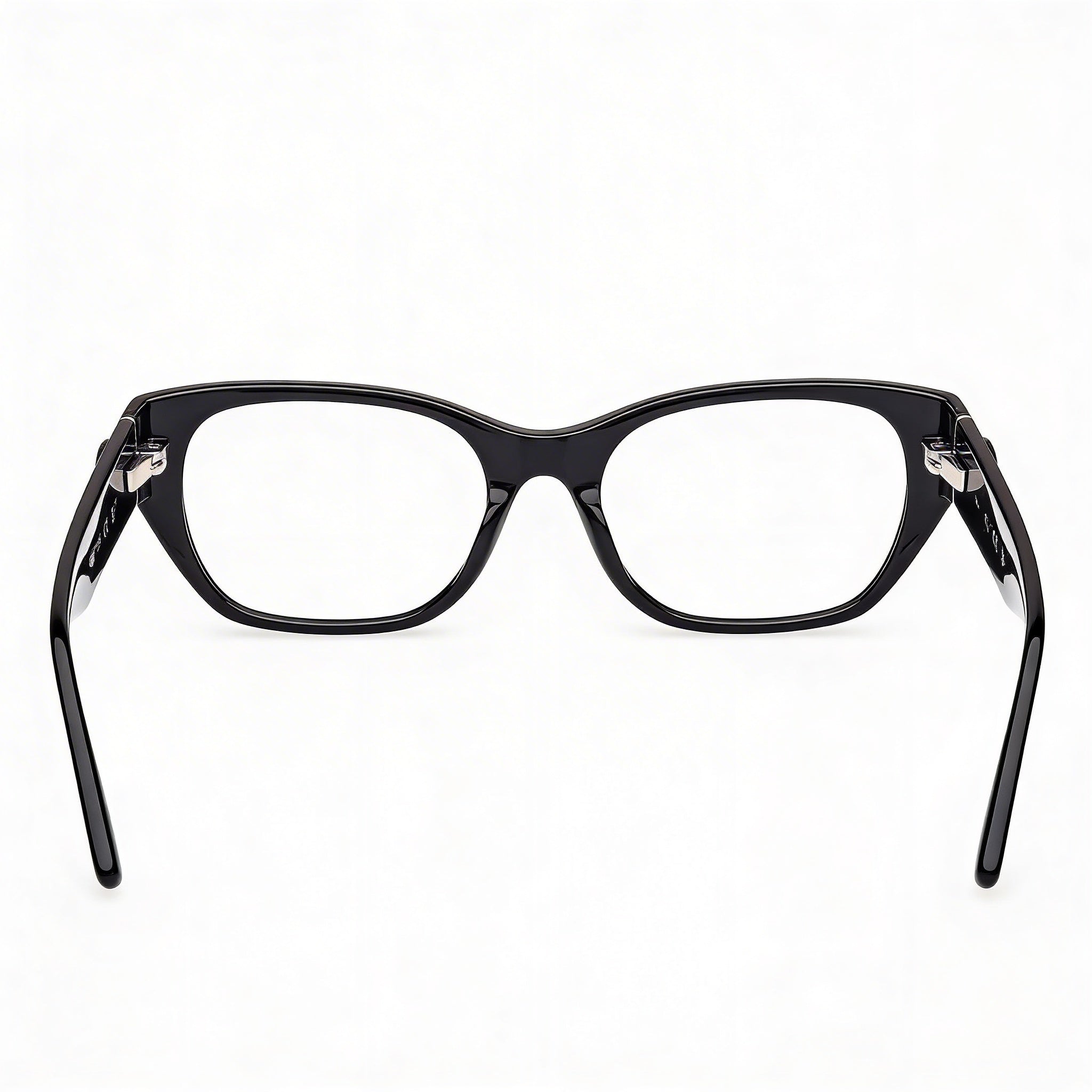 Gafas de vista GUESS Gu50304 para mujer con montura de plástico negro brillante y lentes de policarbonato transparente de 52 mm, Photo 4