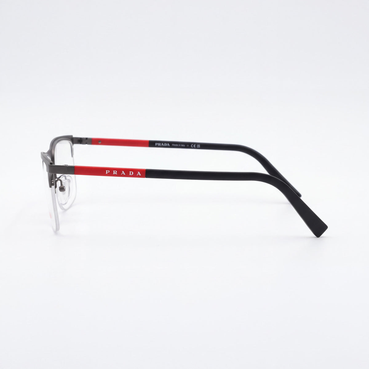 Prada Classic Style Unisex Eyewear with Metal Frame, Grey, Photo 3