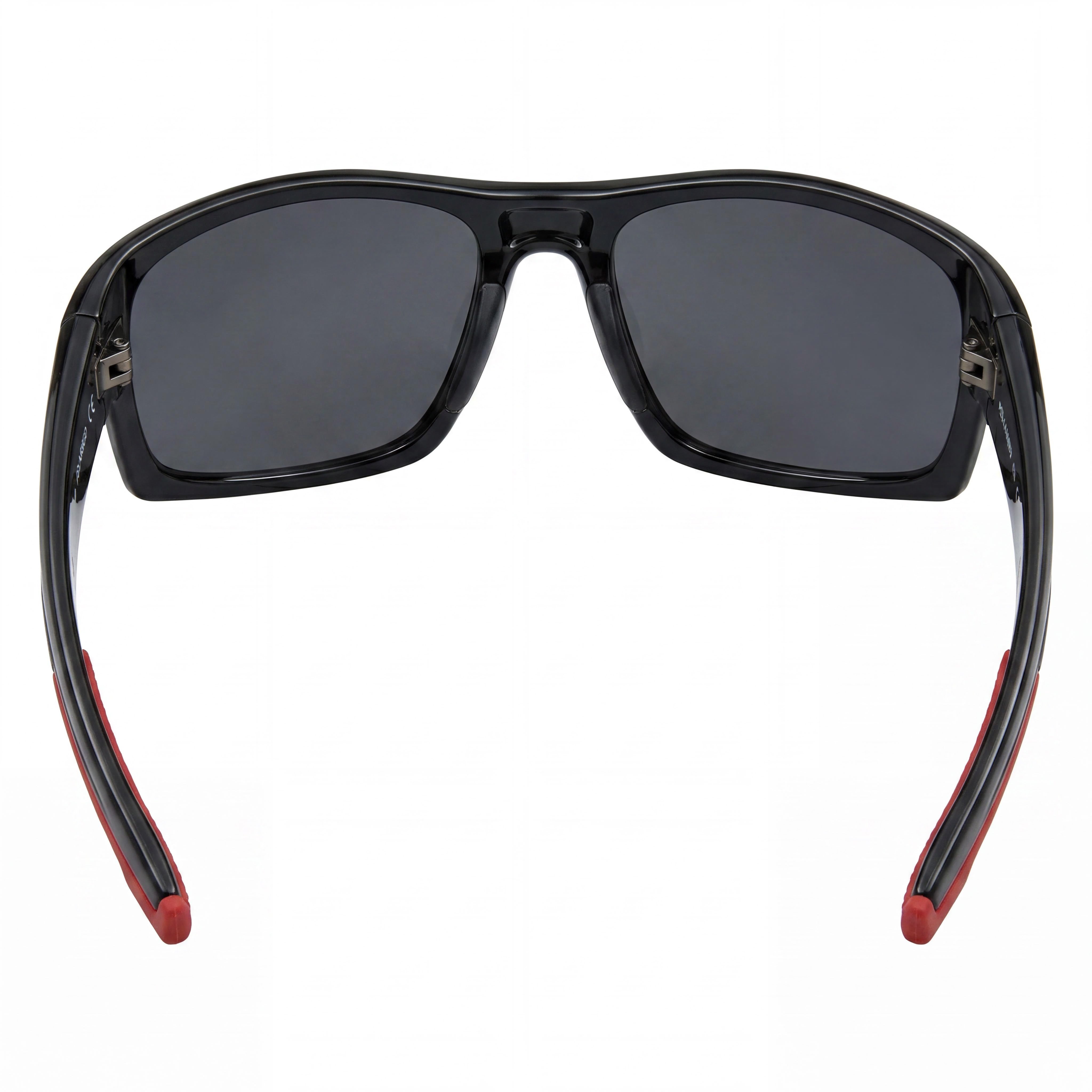 Columbia C533sp Mountainshyre Men’s Shiny Black Red Mirror Plastic Sunglasses 100% UV Protection 63-19-135, Photo 3