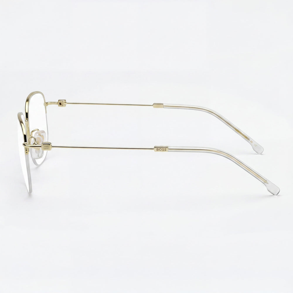 Gafas de sol informales unisex Hugo Boss no polarizadas, con montura de aleación de acero dorado y 54 mm de ancho de lente