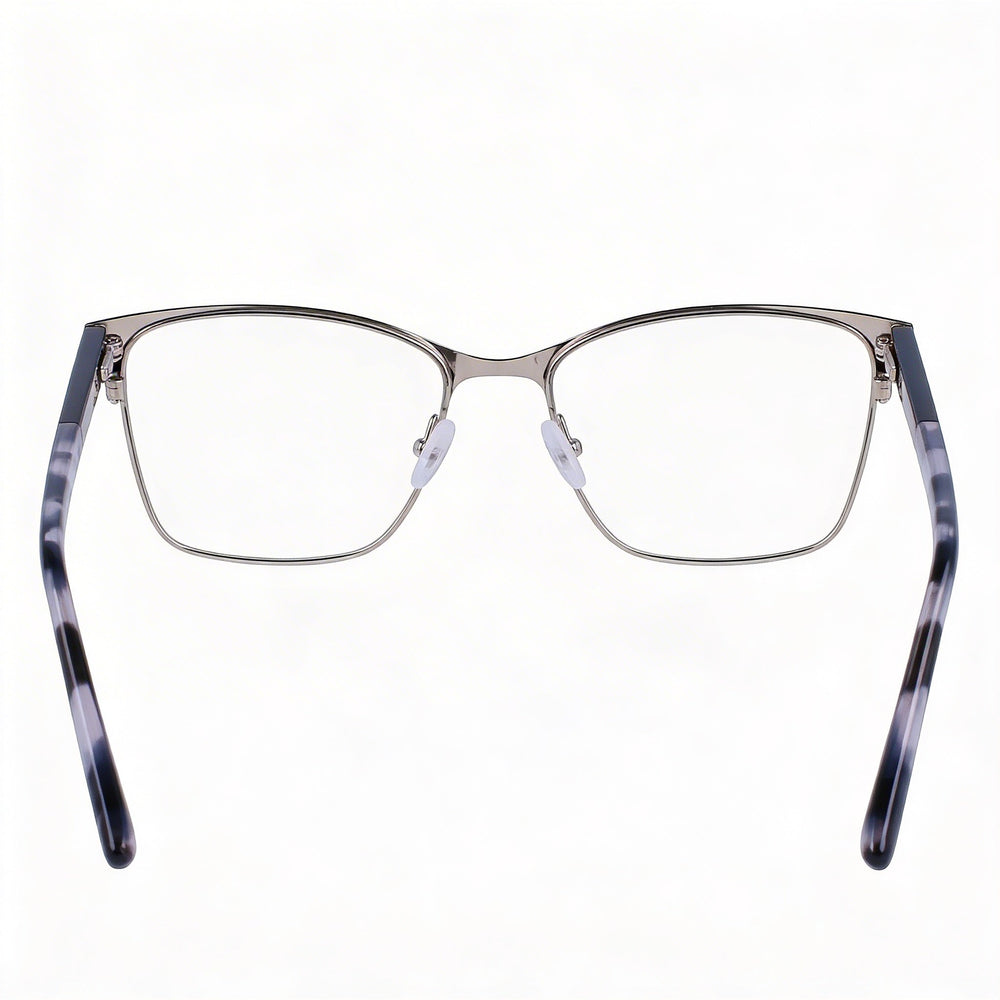 Calvin Klein Ck23107 Black Rectangle Eyeglasses for Women, Metal 52mm