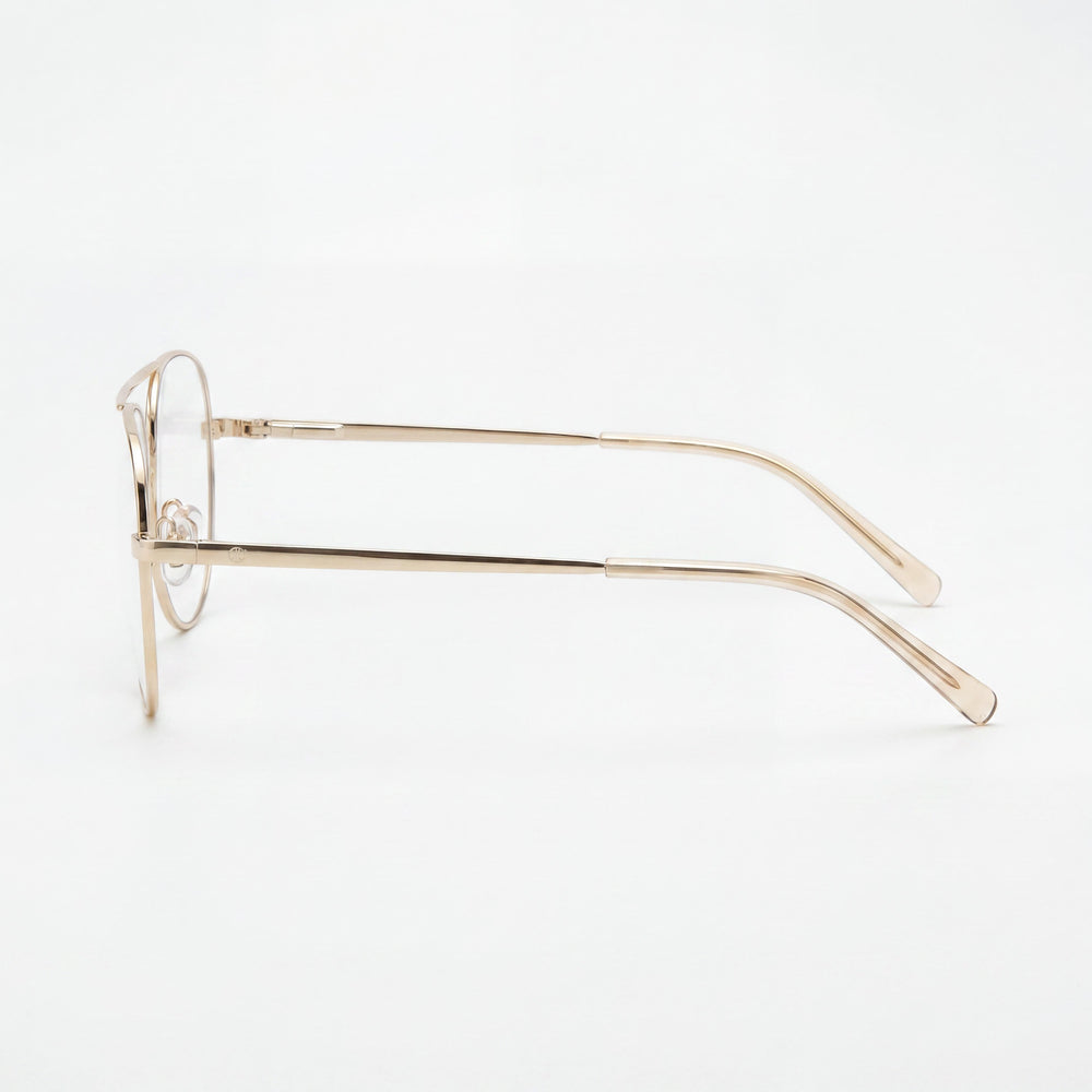 M Missoni Color Line Women's Aviator Optical Glasses Pink Gold Alloy Steel Frame Non- 55mm