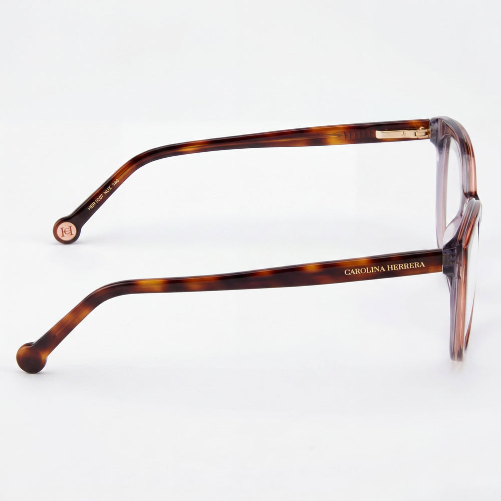 Carolina Herrera Her 0207 Men's Brown Grey Plastic Frame Polycarbonate Lens Non-Polarised 53mm Eyewear