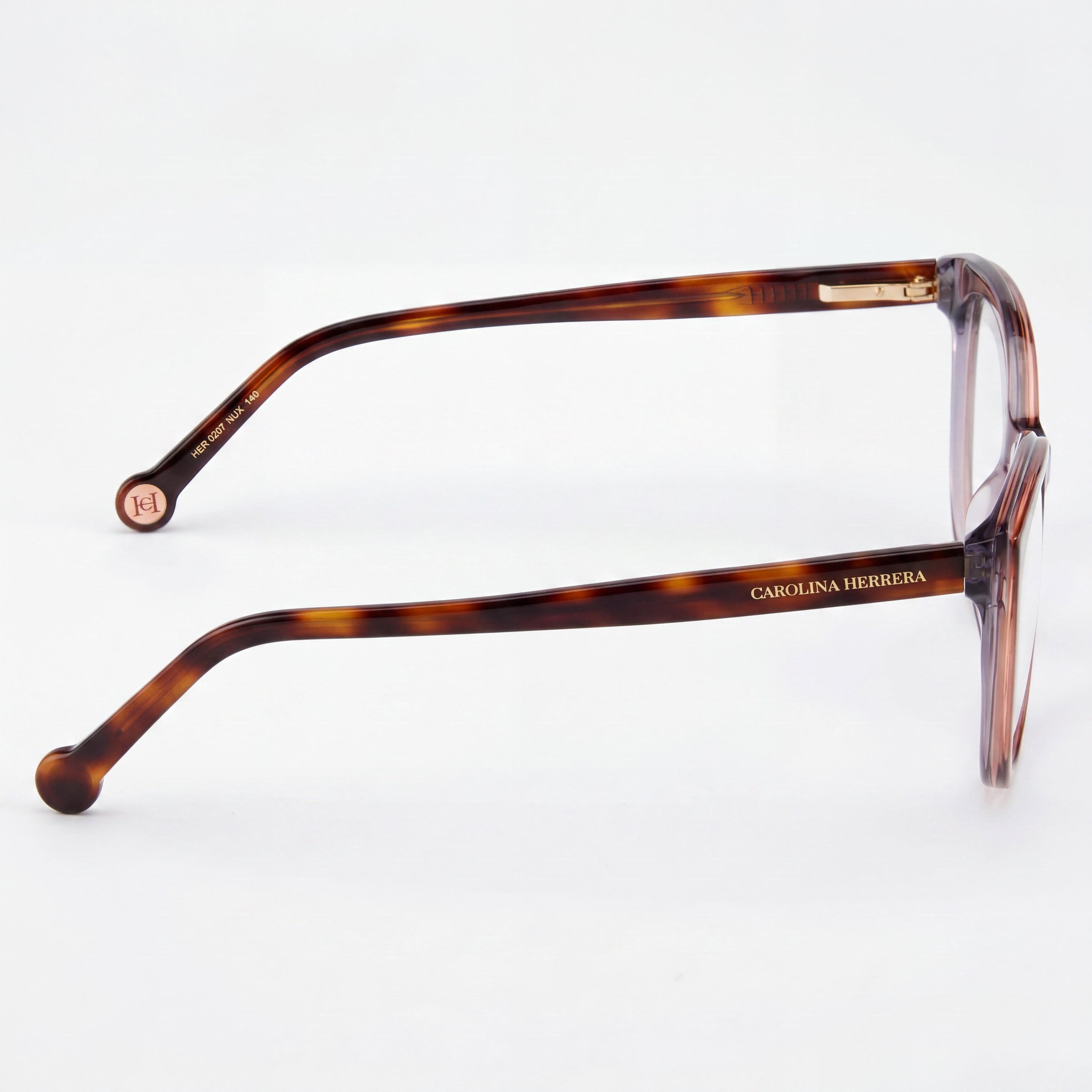 Carolina Herrera Her 0207 Men's Brown Grey Plastic Frame Polycarbonate Lens Non-Polarised 53mm Eyewear, Photo 3