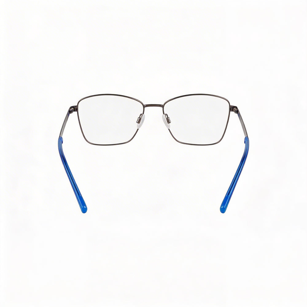 DKNY Classic Women's Acetate Eyeglasses with Transparent Polycarbonate Lenses in Satin Gunmetal 53-16-140